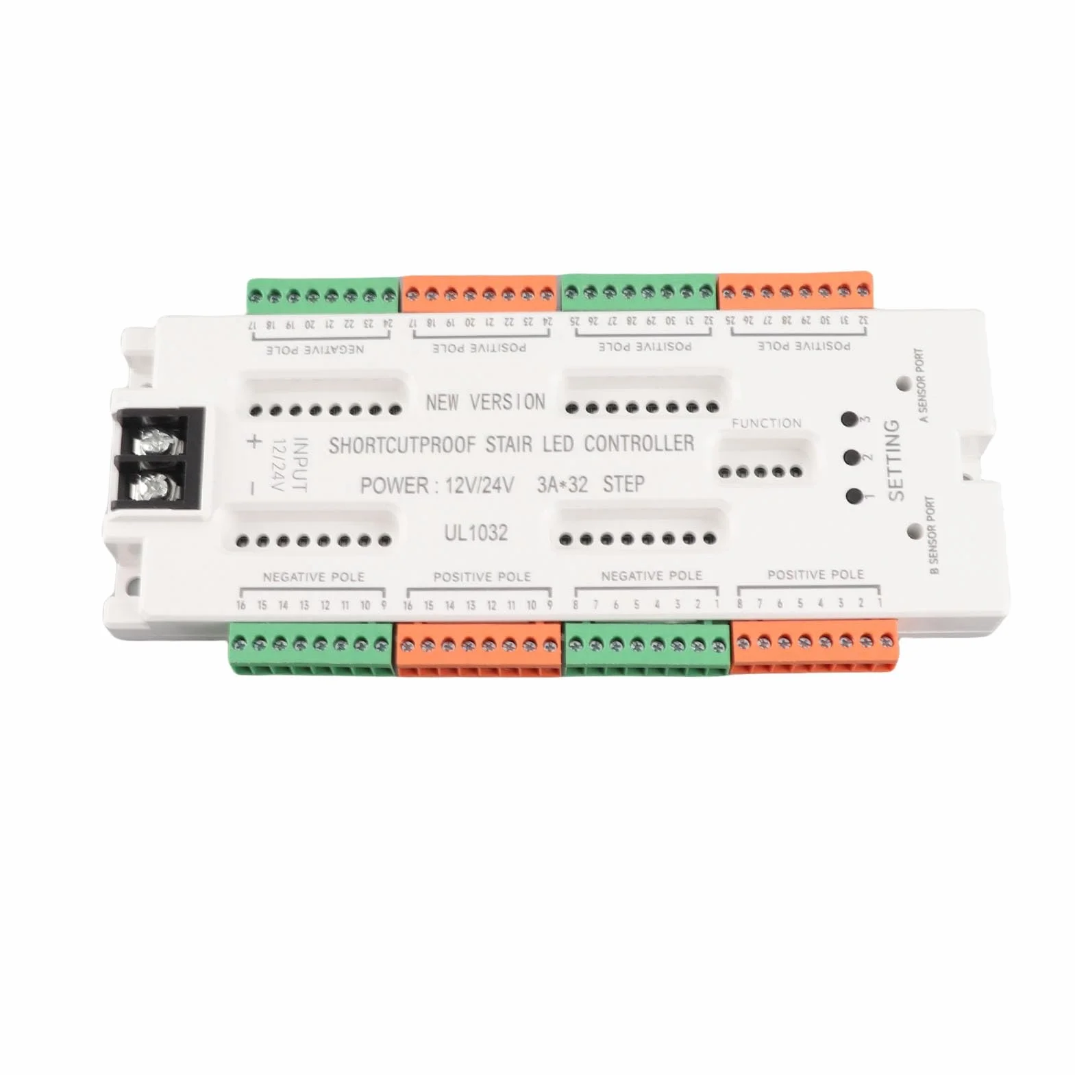 Keenso Czujnik Ruchu Schodowa -Kontroler Safe DC12V 24V Wejście do Handlowego do Domu ABS Materiał ABS