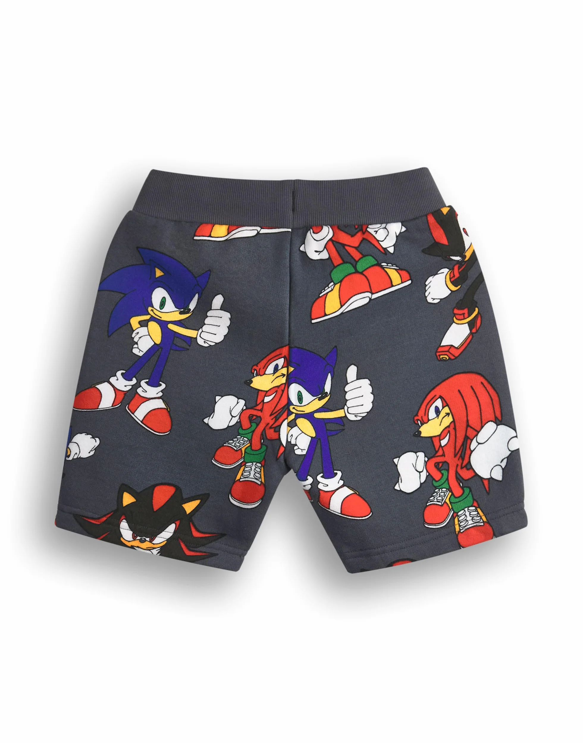 Sonic The Hedgehog Zestaw bluz i spodenek chłopięcych | Dziecięcy sweter z graficznym nadrukiem na całej powierzchni i dopasowanymi spodniami | Strój odzieżowy Shadow Knuckles dla graczy