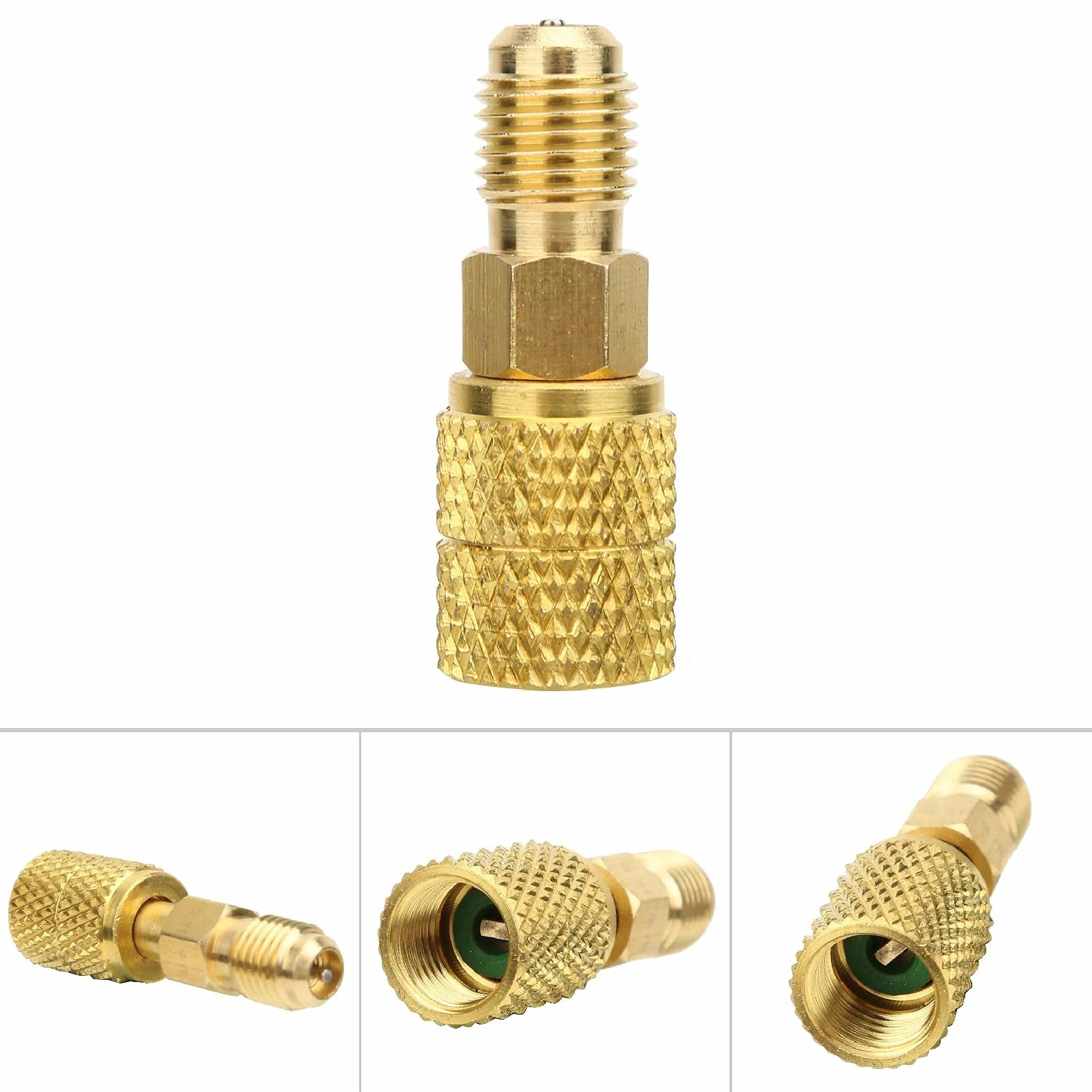 Adapter manometru 5/16, adapter węża ssącego 5/16 do pompy R32 R410A R22 do 1/4 SAE R410A AC 1/4 cala męski SAE do 5/16