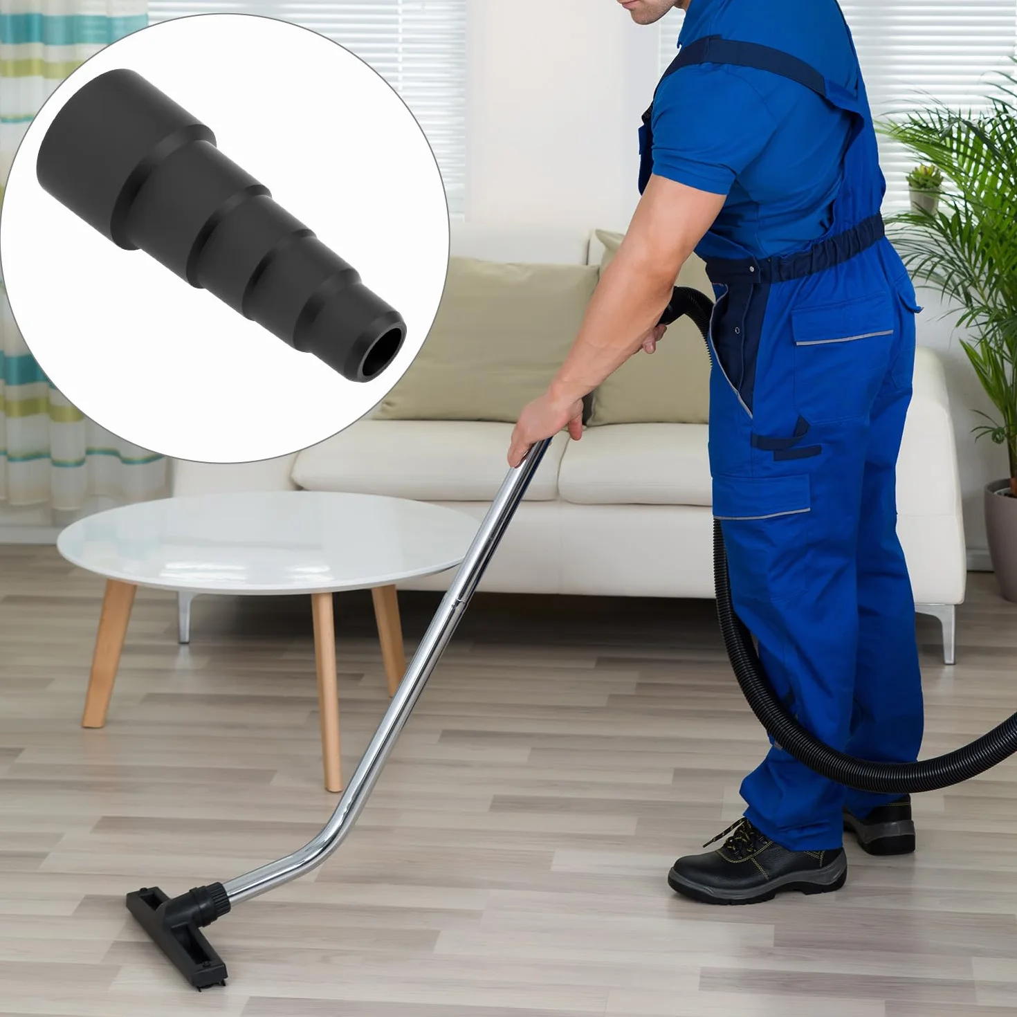 QWORK 2 adaptery do odkurzacza, uniwersalny adapter węża 23 mm, 30 mm, 34 mm, 42 mm, 50 mm