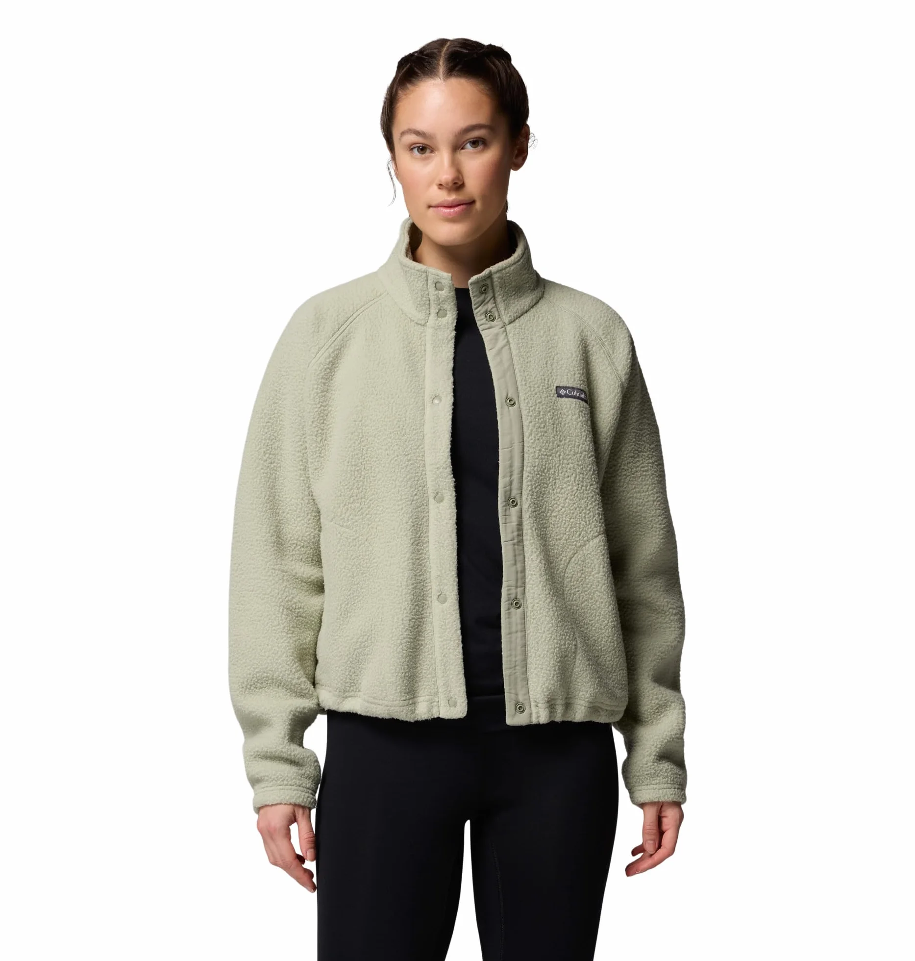 Columbia Damska kurtka polarowa Jasper Ridge Pebbled Full Snap, Safari, S