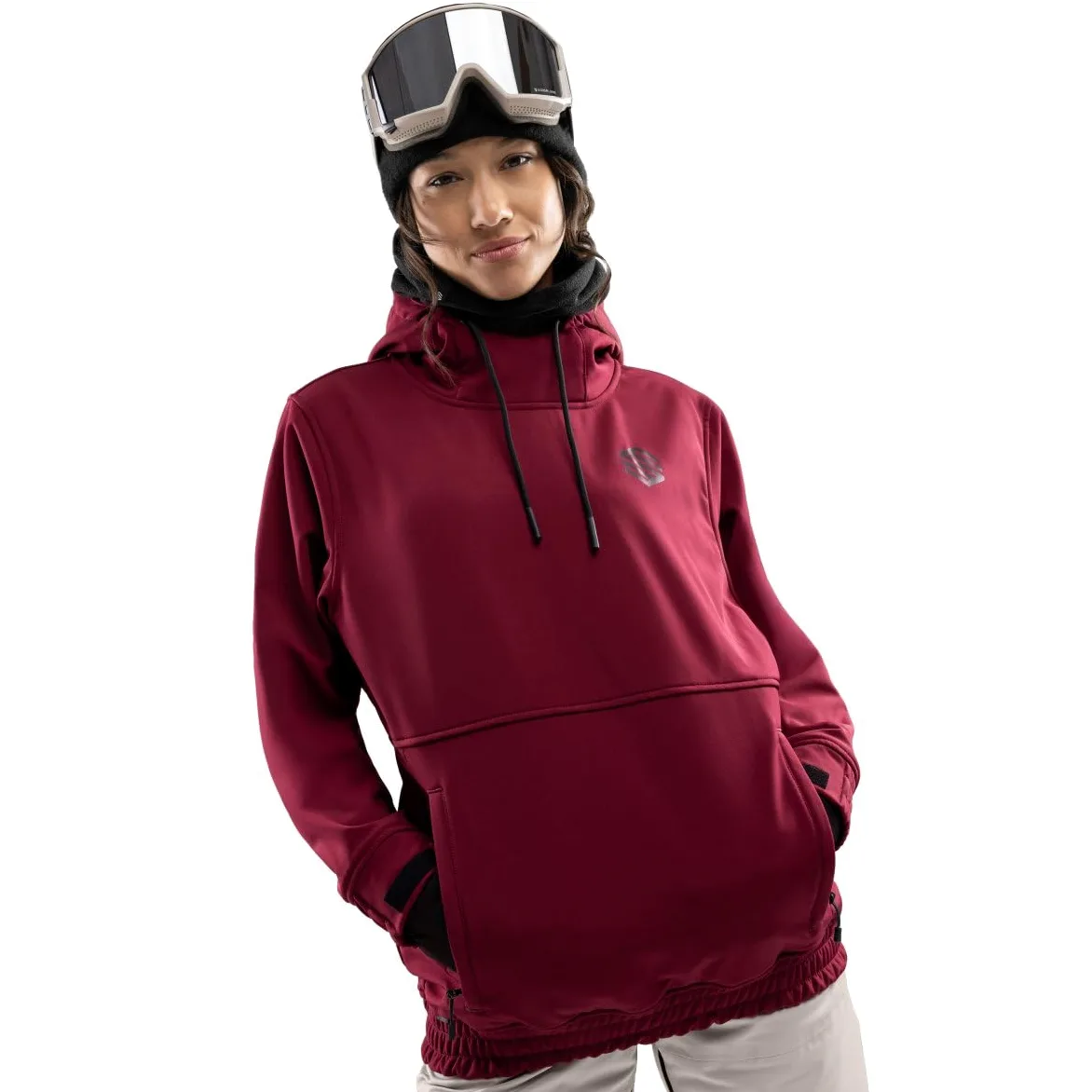 SIROKO - Kurtka Snowboardowa dla Kobiet Siroko W1-W Groenland - XXS - Bordowy