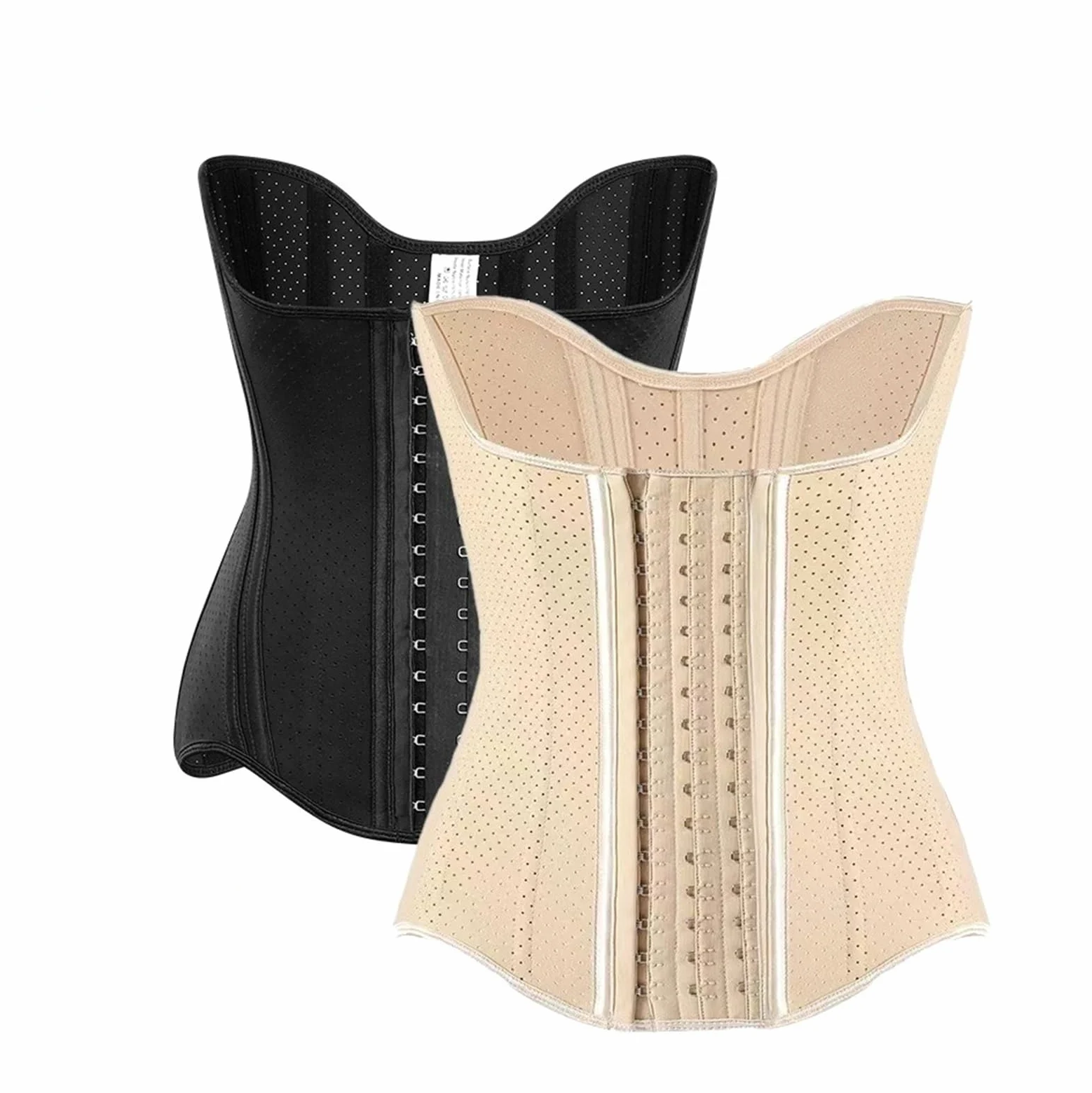 HLTYGWX Steel Bones Lateksowy gorset talii Body Gorset Shapewear Damski pas wyszczuplający w talii Wyszczuplający brzuch