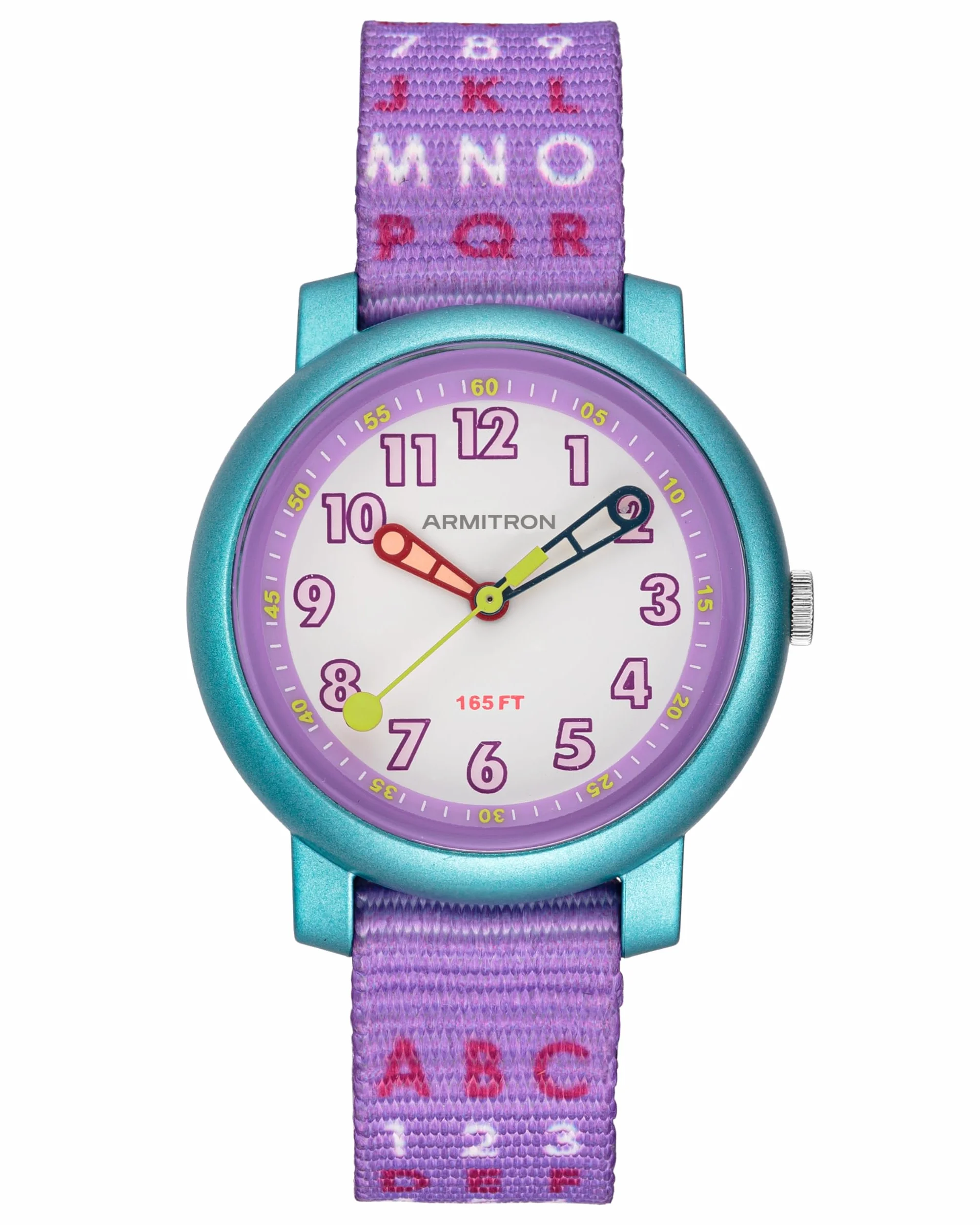 Armitron Sport Kids Easy to Read Patterned Nylon Strap Watch, 27/1002