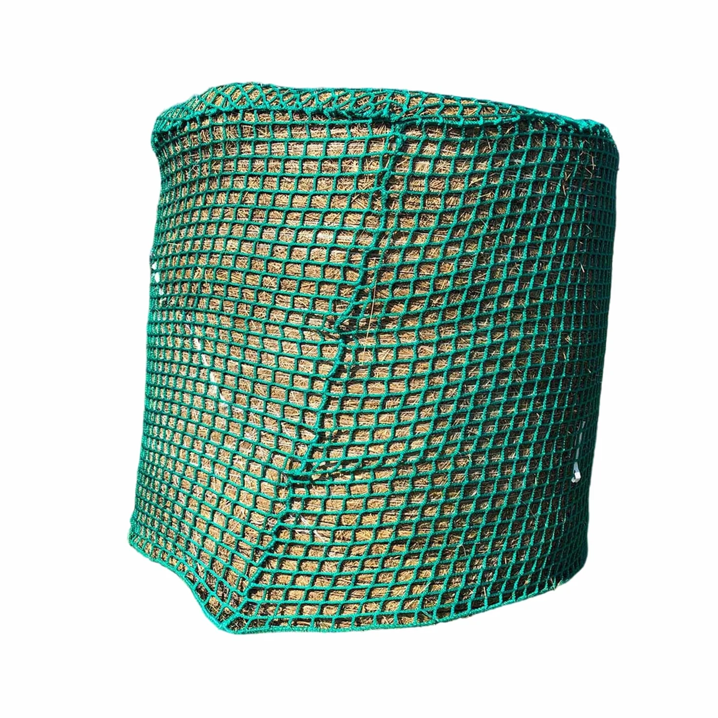 Siatka na siano dla koni, okrągła belki siana 120 cm x 120 cm - Rozmiar oczek 4,5 x 4,5 cm, Wysoka wytrzymałość siatka na okrągłe belki, gęsta siatka na belki siana dla gospodarstw rolniczych