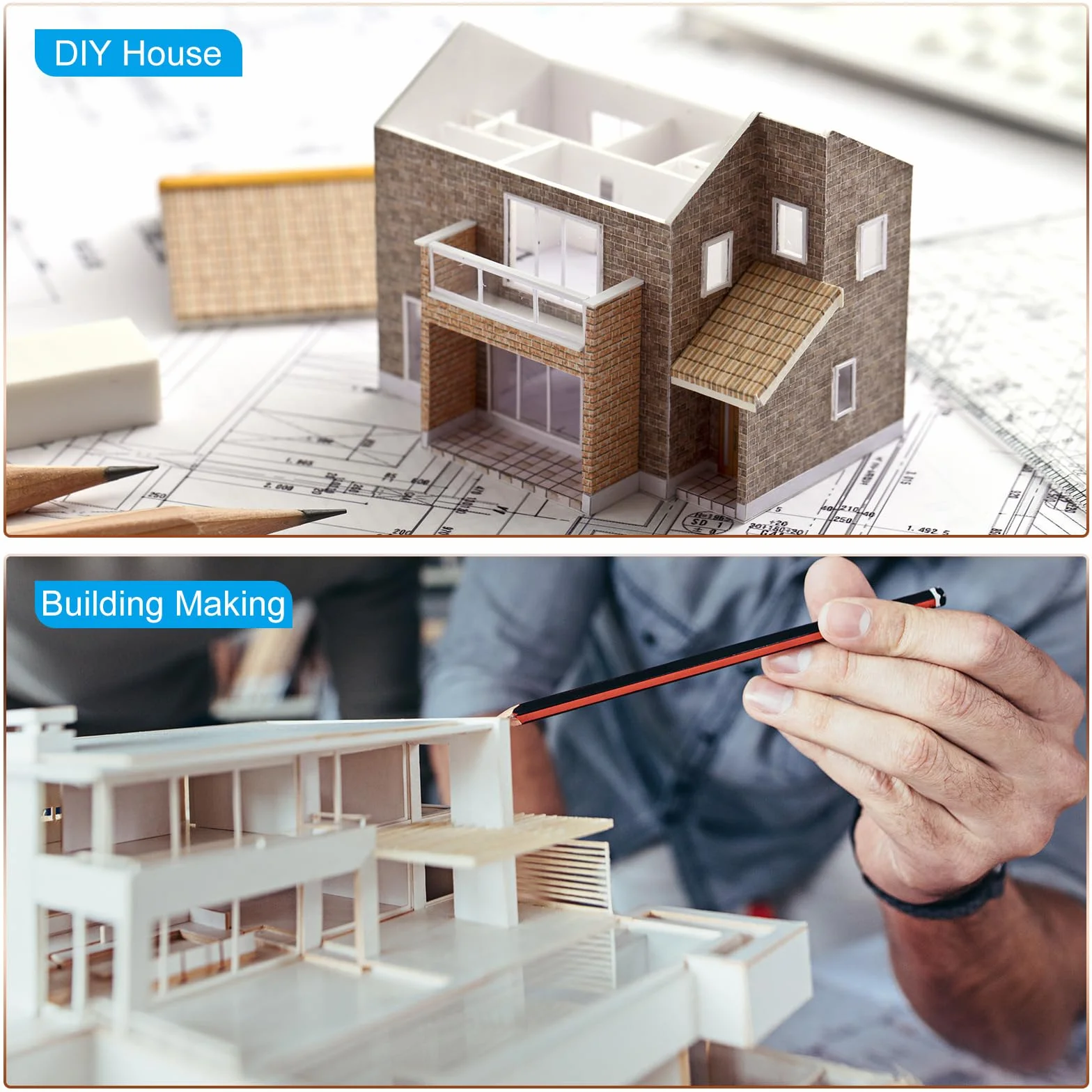 QUARKZMAN Pręt z tworzywa sztucznego ABS, okrągły, z pełnego materiału, 0,8 mm x 500 mm, do samodzielnego wykonania, modelu architektonicznego, stół do piasku, opakowanie 30 sztuk