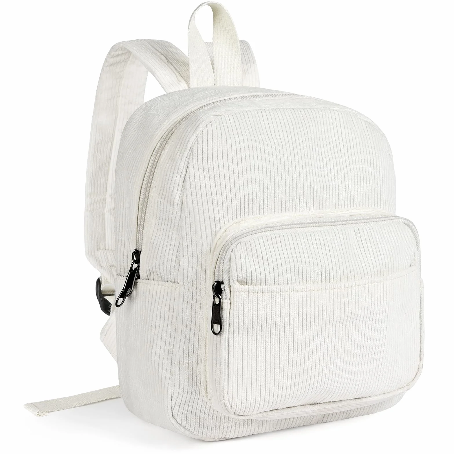 Aucuu Plecak damski sztruksowy mini 26x12x27cm beżowy