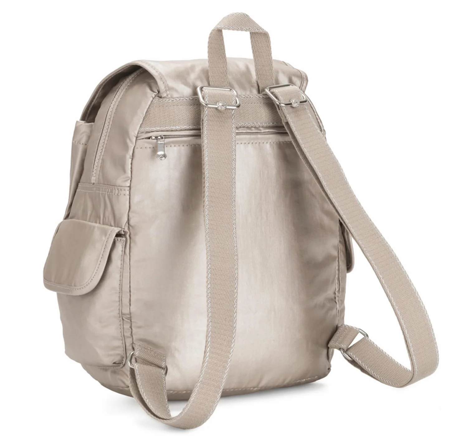 Kipling CITY PACK S Mały plecak, Metallic Glow (Srebrny)