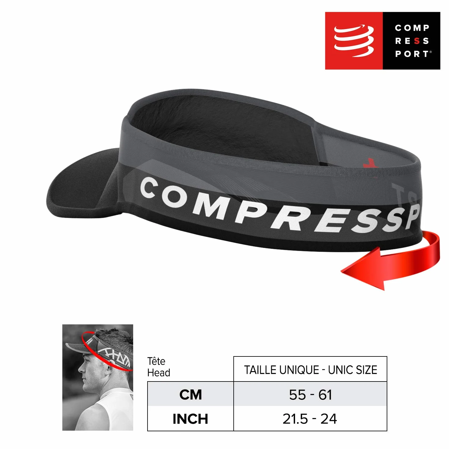 Compressport Visor Ultralight Przyłbica sportowa dla dorosłych Unisex