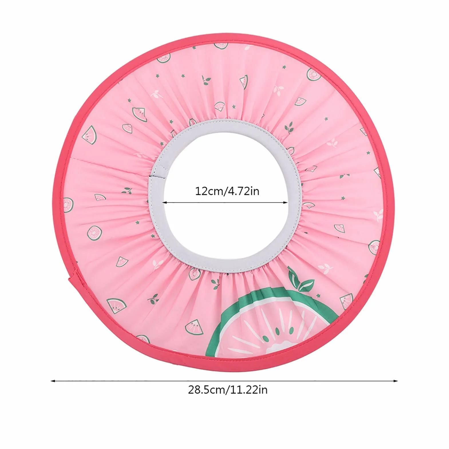 Czapka z Daszkiem dla Niemowląt, Czepek do Kąpieli z Daszkiem do Prania (PINK)