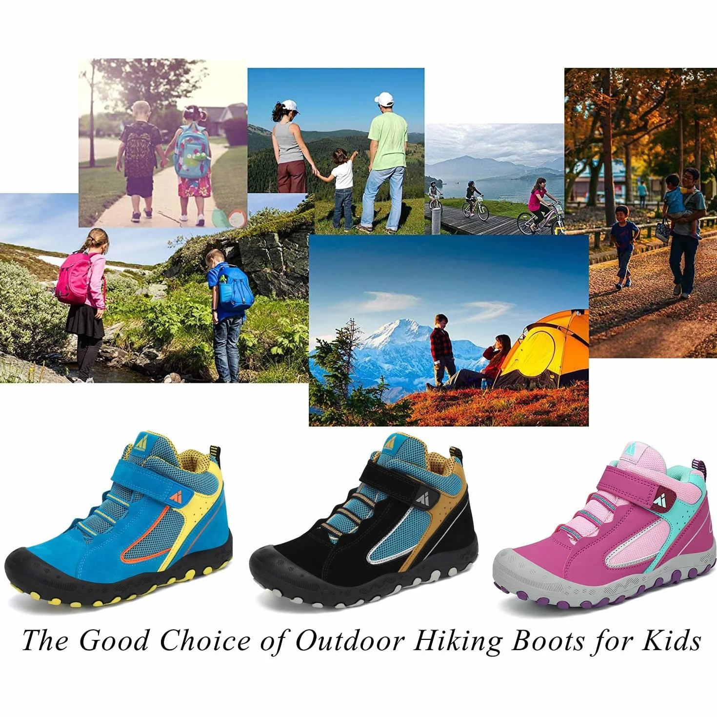 Mishansha Dziecięce buty trekkingowe i trekkingowe, dla chłopców i dziewczynek, buty trekkingowe