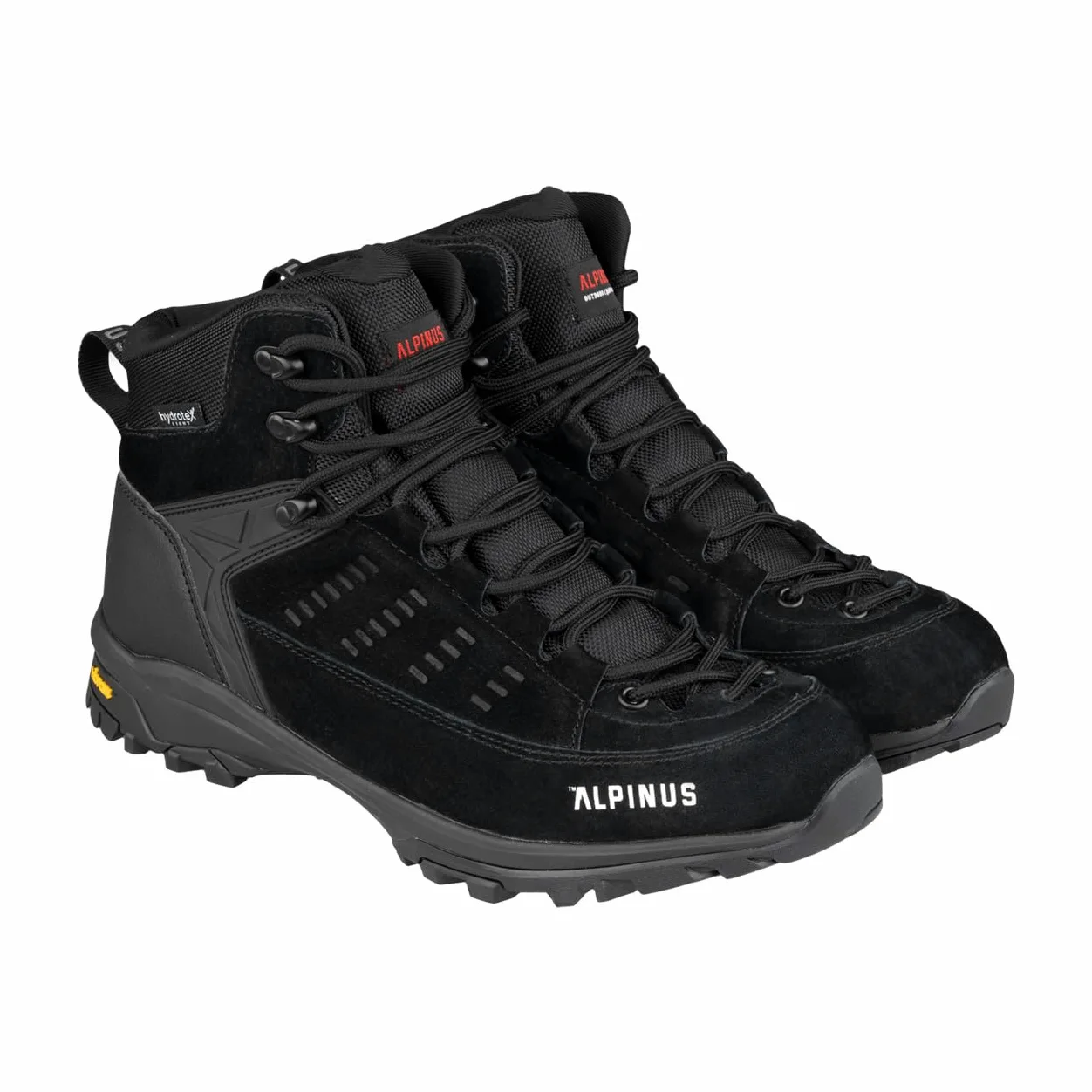 Alpinus - Buty Trekkingowe Męskie Brasil Plus M, Buty Turystyczne, Górskie, Hikingowe, czarne JS18659