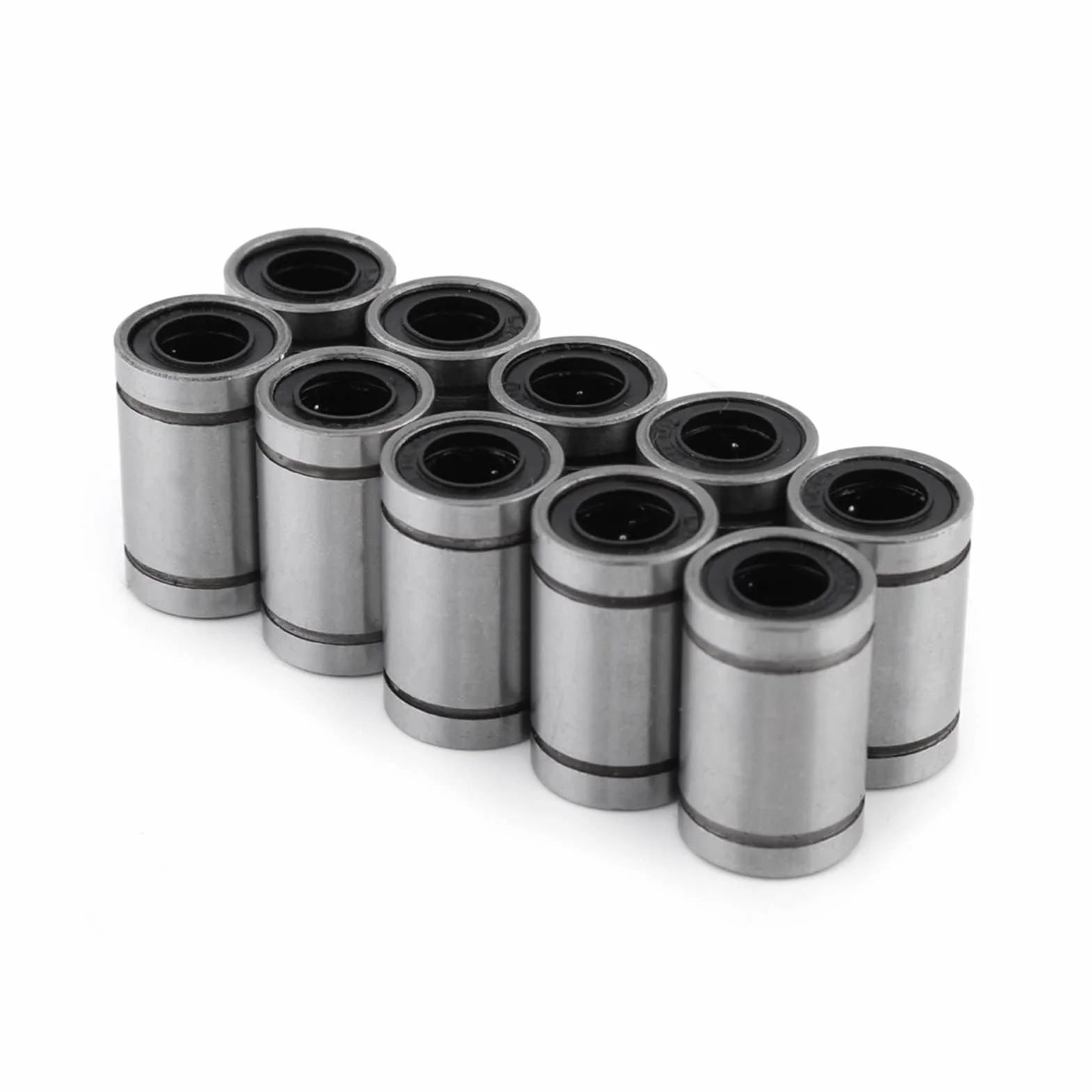 10 Sztuk Lm8uu Podwójne Liniowe Lm8uu Misumi, łożyska Liniowe łożyska 8mm Uszczelniony Cylinder Ruch Liniowy łożysko do 8mm Pręt 3D Drukarki CNC Części