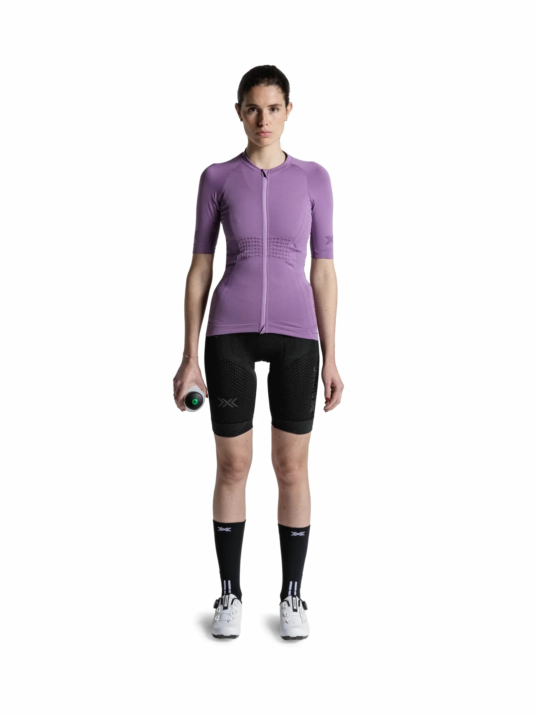 X-Bionic Xceed Ride Koszulka z krótkim rękawem dla kobiet - wysokowydajna koszulka kolarska z technologią HygroDiffuser i VectorSphere - oddychająca siateczka - Dusty Rose/Dark Dusty Rose, S