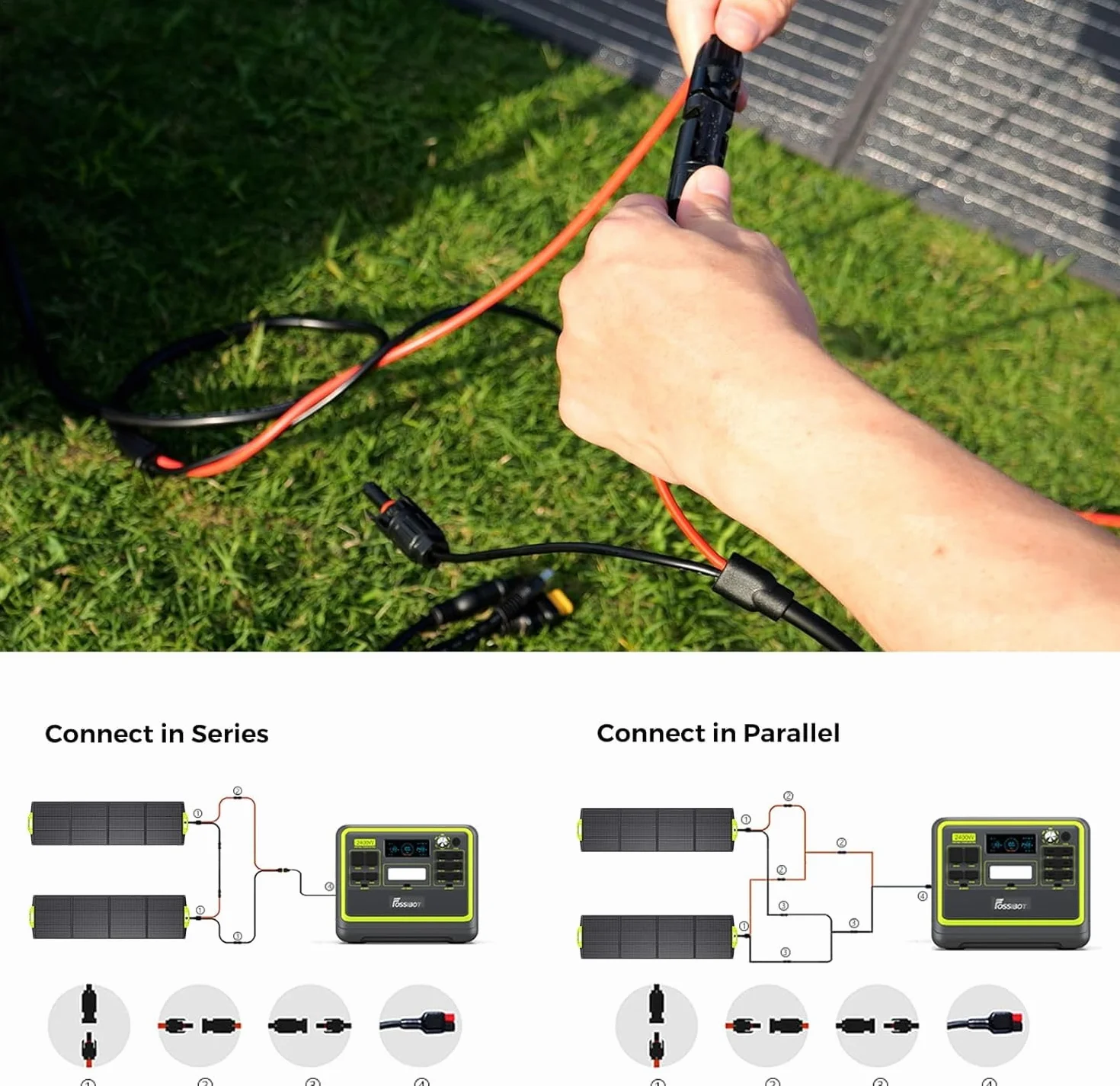 FOSSiBOT 200 W przenośny panel słoneczny SP200