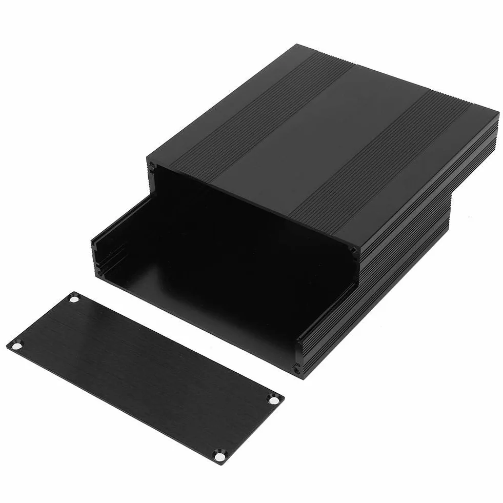Elektroniczna obudowa projektu czarna aluminiowa drukować płytka drukować pudełko typu dzielone DIY elektroniczny projekt