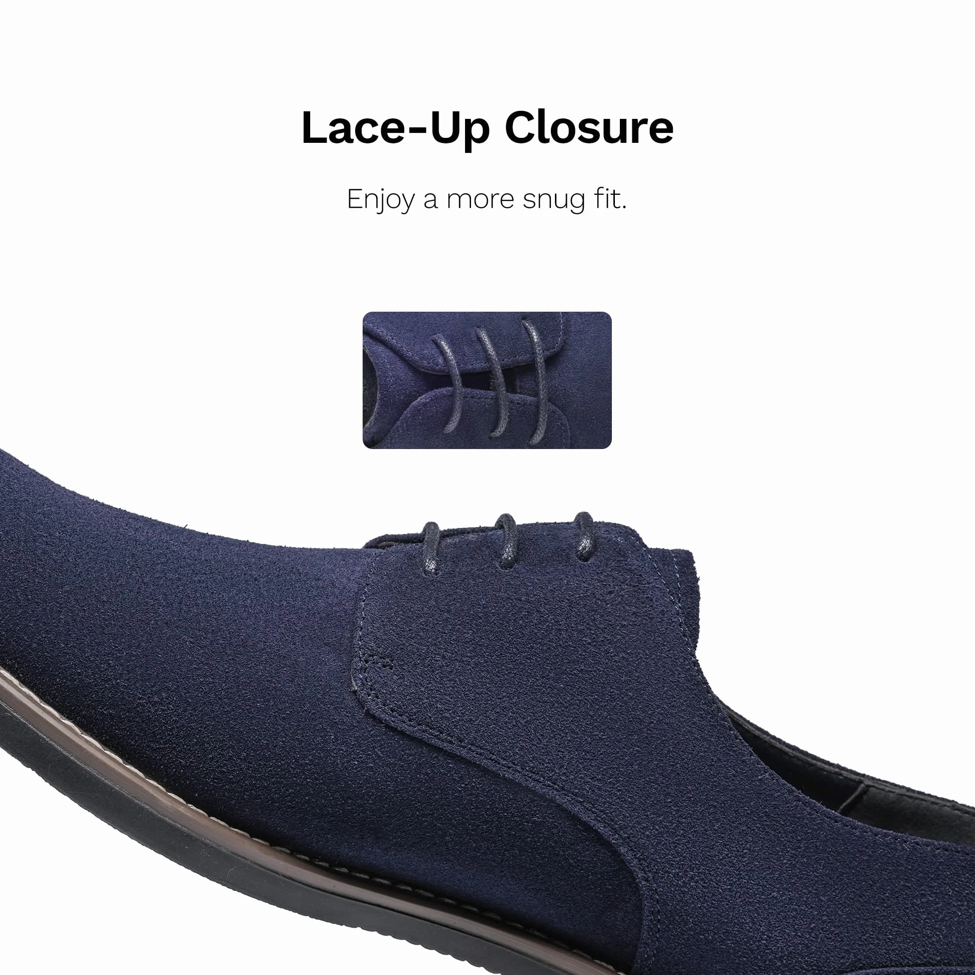 Bruno Marc Męskie buty garniturowe, zamszowe, sznurowane, klasyczne buty biznesowe, Derby, formalne, biznesowe, na co dzień