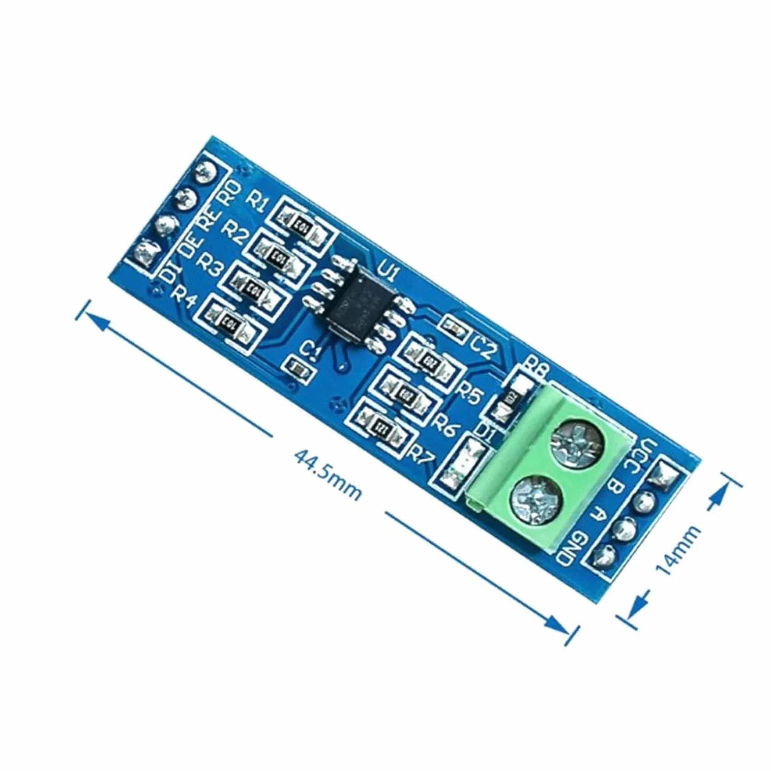 8 modułów MAX485 5 V TTL do RS485 Converter Moduły, płytka rozwojowa TTL do -RS-485-MCU, niskie zużycie energii i nadajnik, z Arduino Raspberry Pi DIY