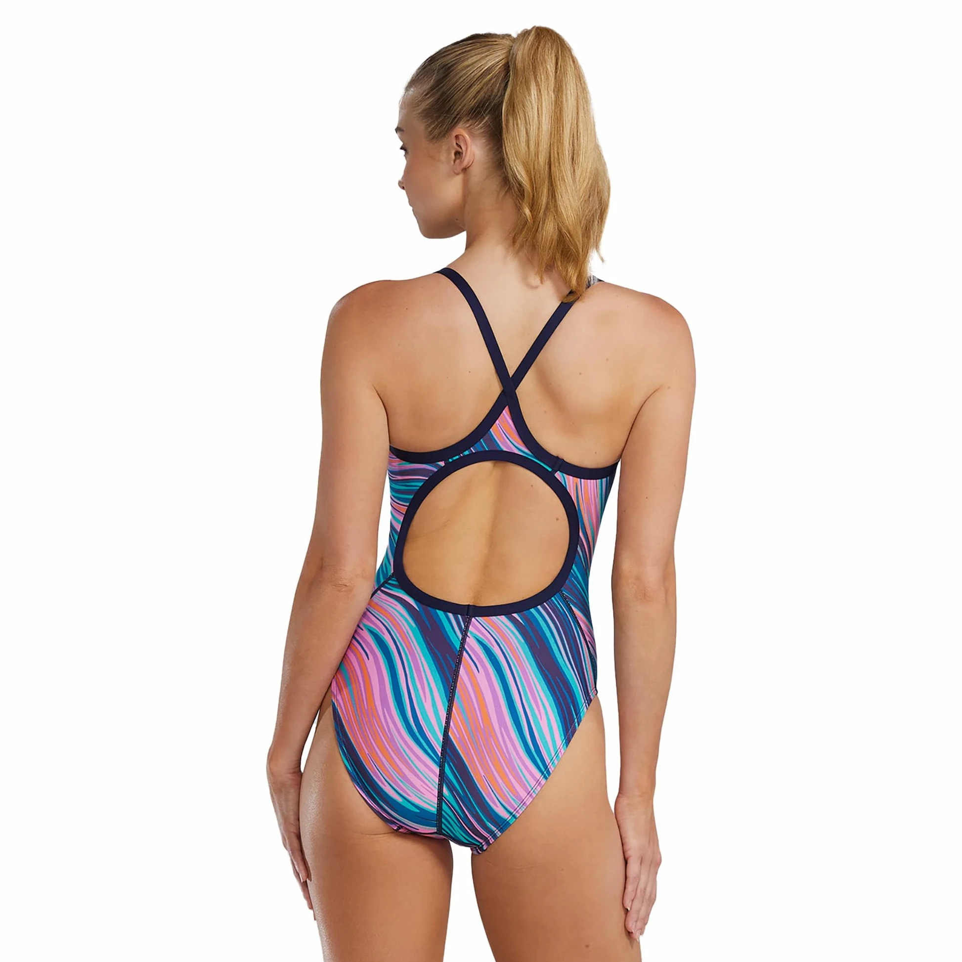 TYR Durafast Elite Diamondfit damski strój kąpielowy, Różowy/Multi, 26