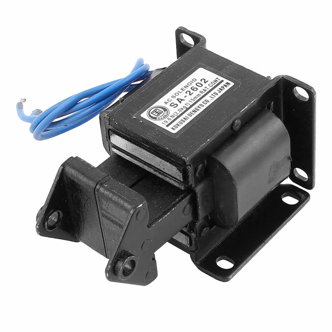 Aexit AC 110V 15m_m 19,6N Elektromagnes trakcyjny z magnesem podnoszącym typu Push Pull(Électro-aimant de traction de solénoïde de traction d'aimant de levage de type 110 ν CA de 15 mn 19.6N