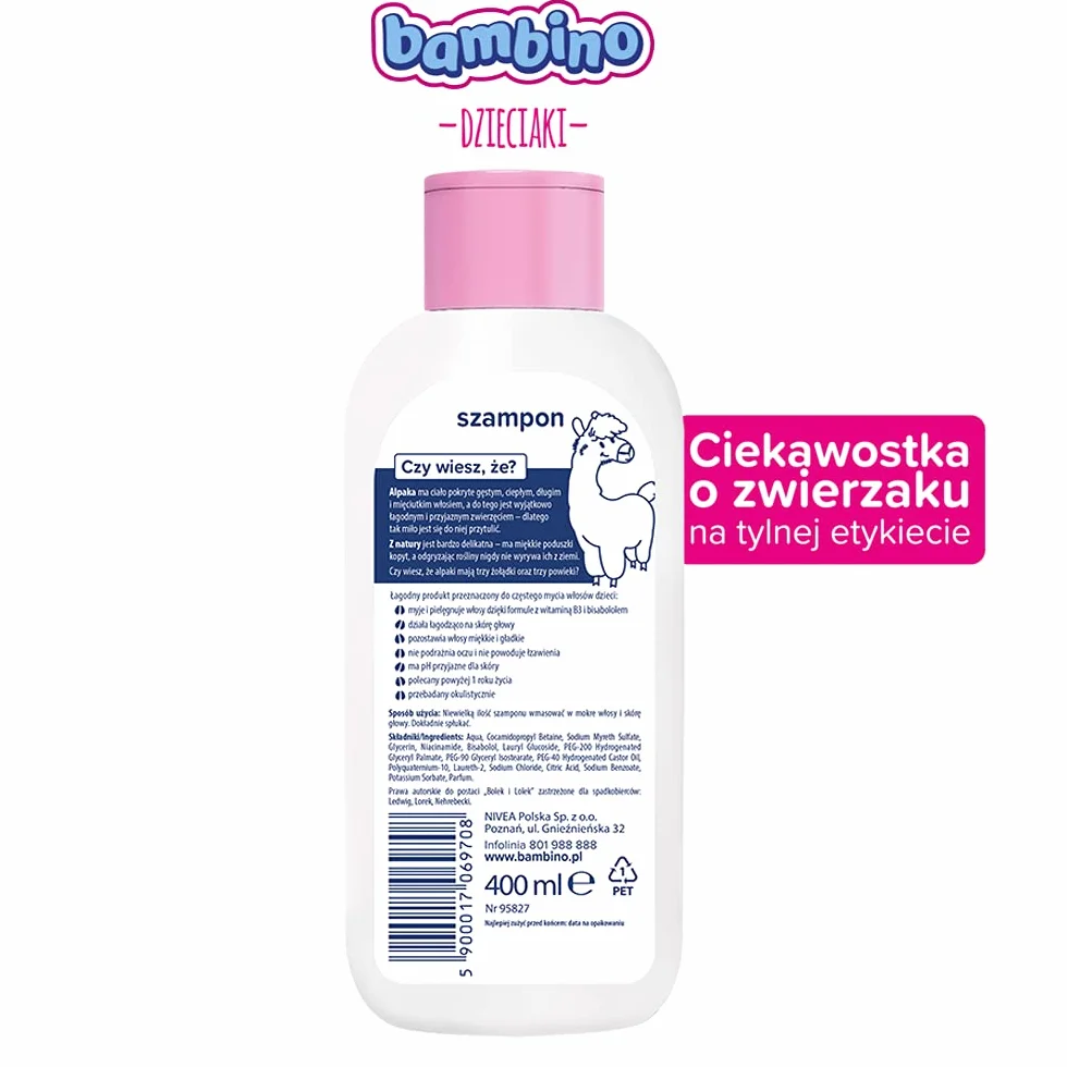 Bambino DZIECIAKI Szampon Bolek i Lolek Alpaka 400 ml
