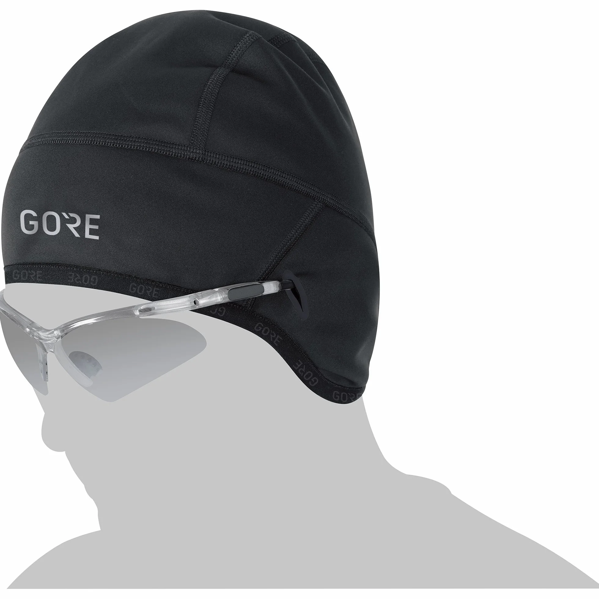 Gore Wear Akcesoria M Windstopper Thermo Czapka, Czarny, 54/58