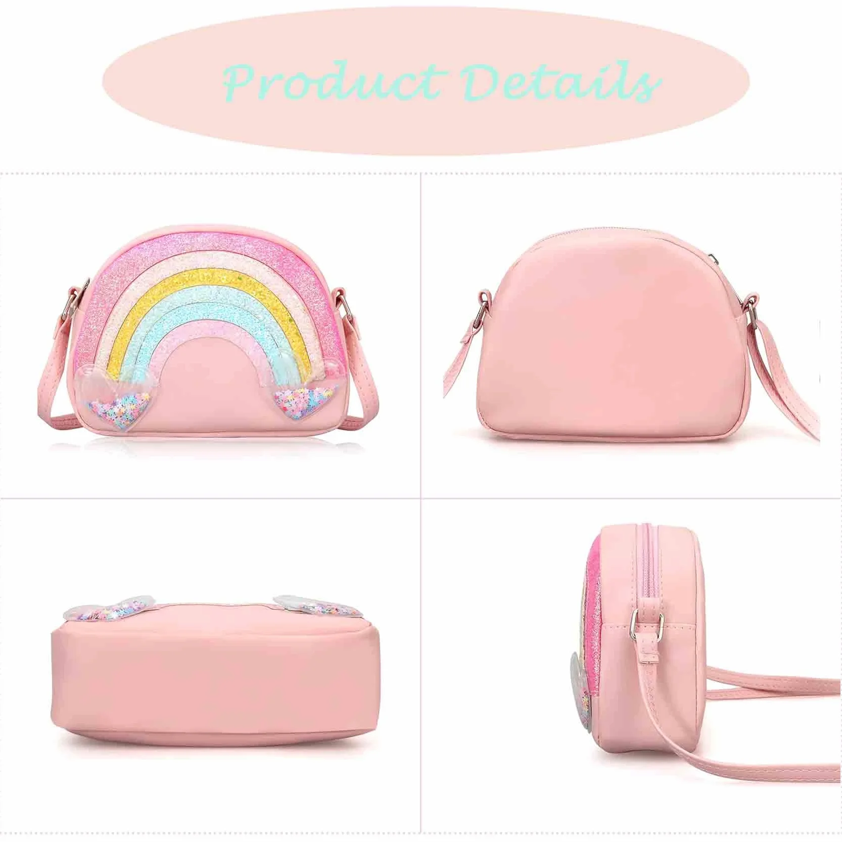 Torba crossbody w kształcie serca mini torebka dla dziewcząt na ramię
