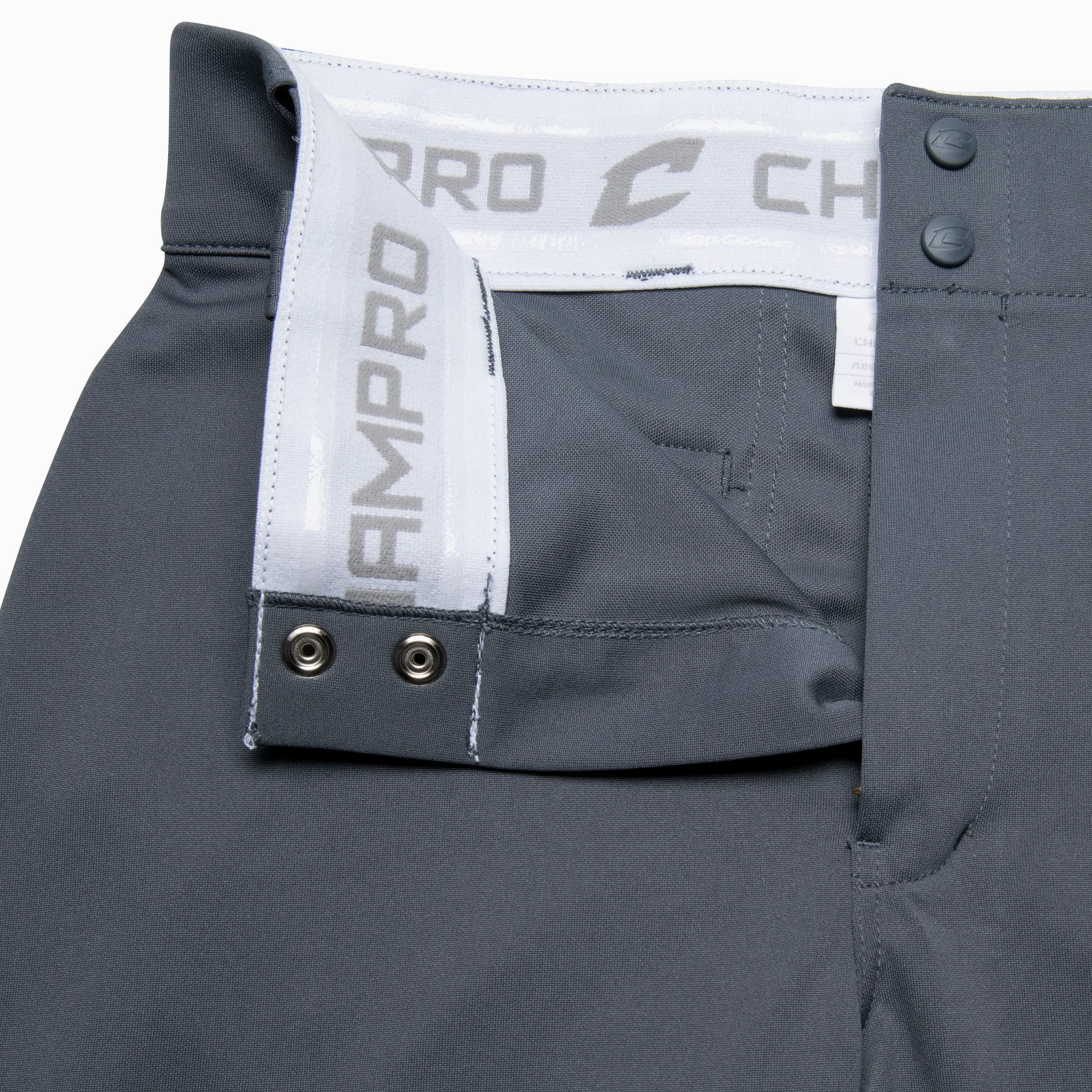 Champro Standard Triple Crown Open Bottom Baseball Pants, Graphite, Large