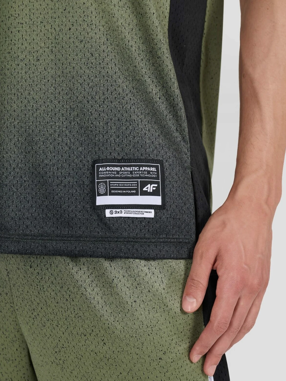 4F Tank top do koszykówki oversize szybkoschnący męski