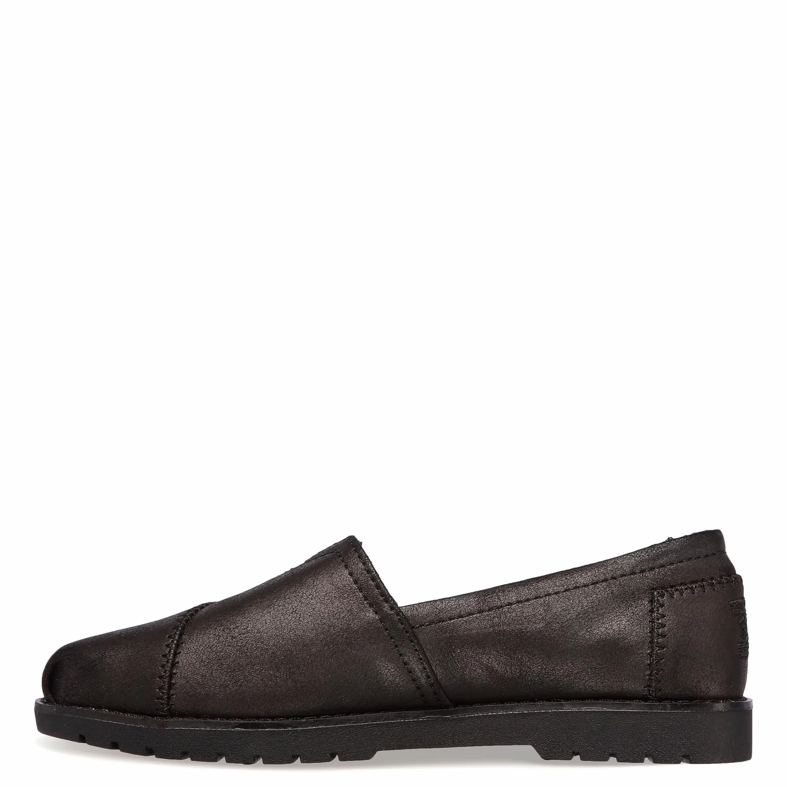 Skechers Women's Bob's Chill Lug Urban Spell Leather Slip On Loafers, (Size 11, Black)
