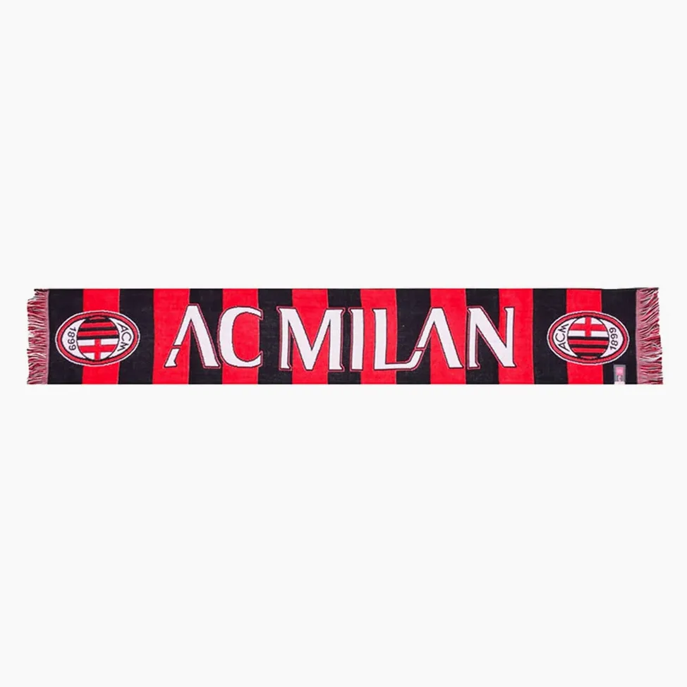ZeroPlayer Oficjalny szalik Ac Milan unisex oficjalny szalik AC Milan (1 opakowanie), czerwony/czarny