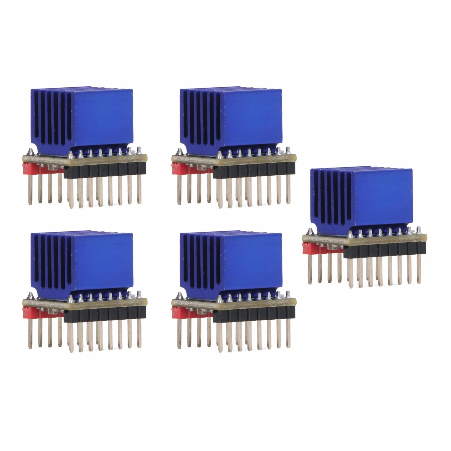 5 Zestawów Sterownik Silnika Krokowego Stepstick 2.5A Uart Ultra Silent TMC2209 V2.0 Nema17 moduł Sterownika Silnika Krokowego