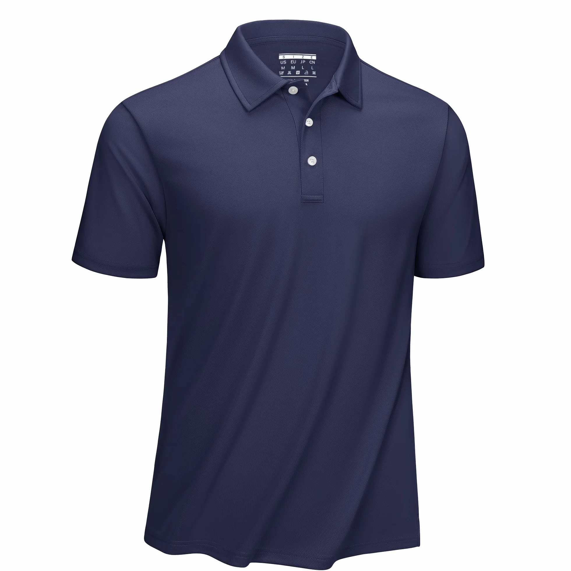 Męskie Koszulki Polo Szybkoschnące z Krótkim Rękawem Poliester Golf T-shirt Turystyczny