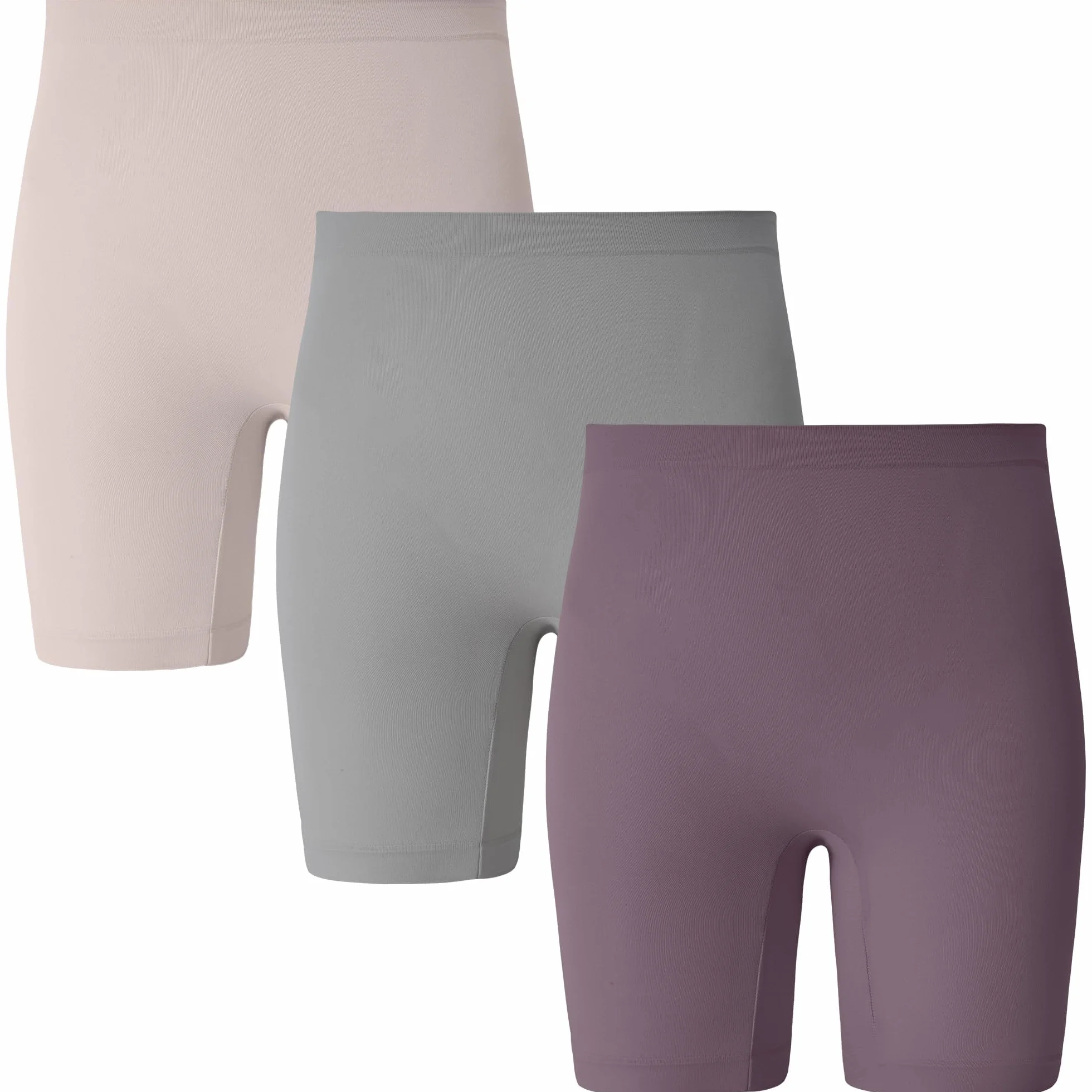 INNERSY Damskie majtki krótkie legginsy spodnie rowerowe wysoka talia 3 sztuki