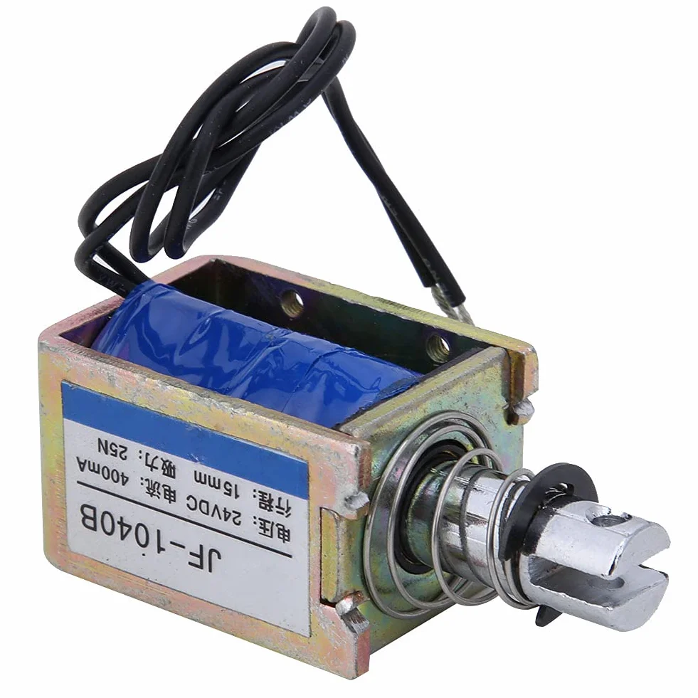 Elektromagnes push-pull o niskim tarciu 15mm antyutleniający elektromagnetyczny elektromagnetyczny 25N 24V JF-1040B Łatwa instalacja do automatów sprzedających