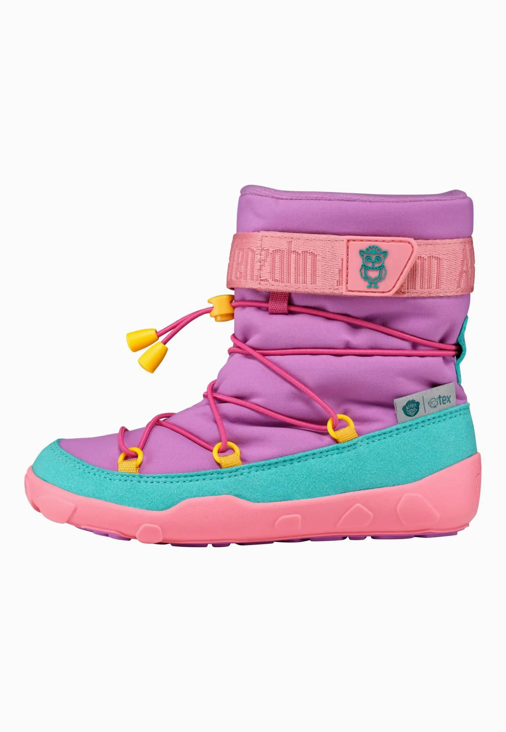 Affenzahn Buty śniegowe Vegan Snowy – buty dziecięce dla chłopców i dziewczynek rozmiar 21-32, wodoszczelne i ciepłe z podszewką | Wegańskie, wodoodporne z ciepłą podszewką i zapięciem na rzepy zapewniają komfort i ochronę w chłodne dni