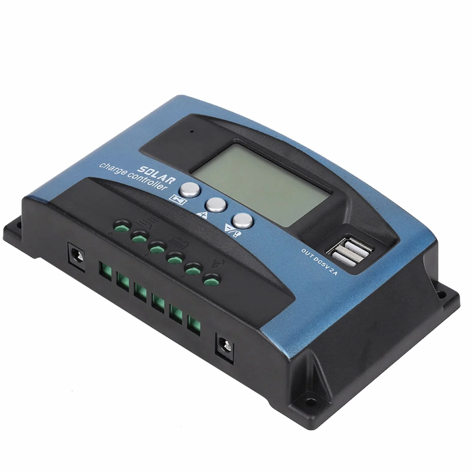 Kontroler ładowania słonecznego, MPPT 40/50/60/100A ładowarka solarna regulator ładowania kontroler panelu podwójny wyświetlacz LCD USB 12 V 24 V do paneli słonecznych (50A)