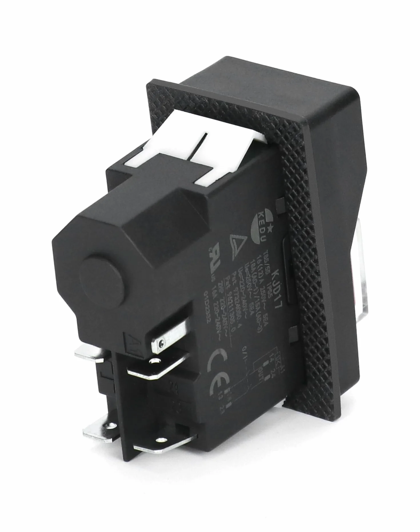 QWORK® 5 PIN KJD17 Przełącznik elektromagnetyczny, wyłącznik bezpieczeństwa, AC250V 16A
