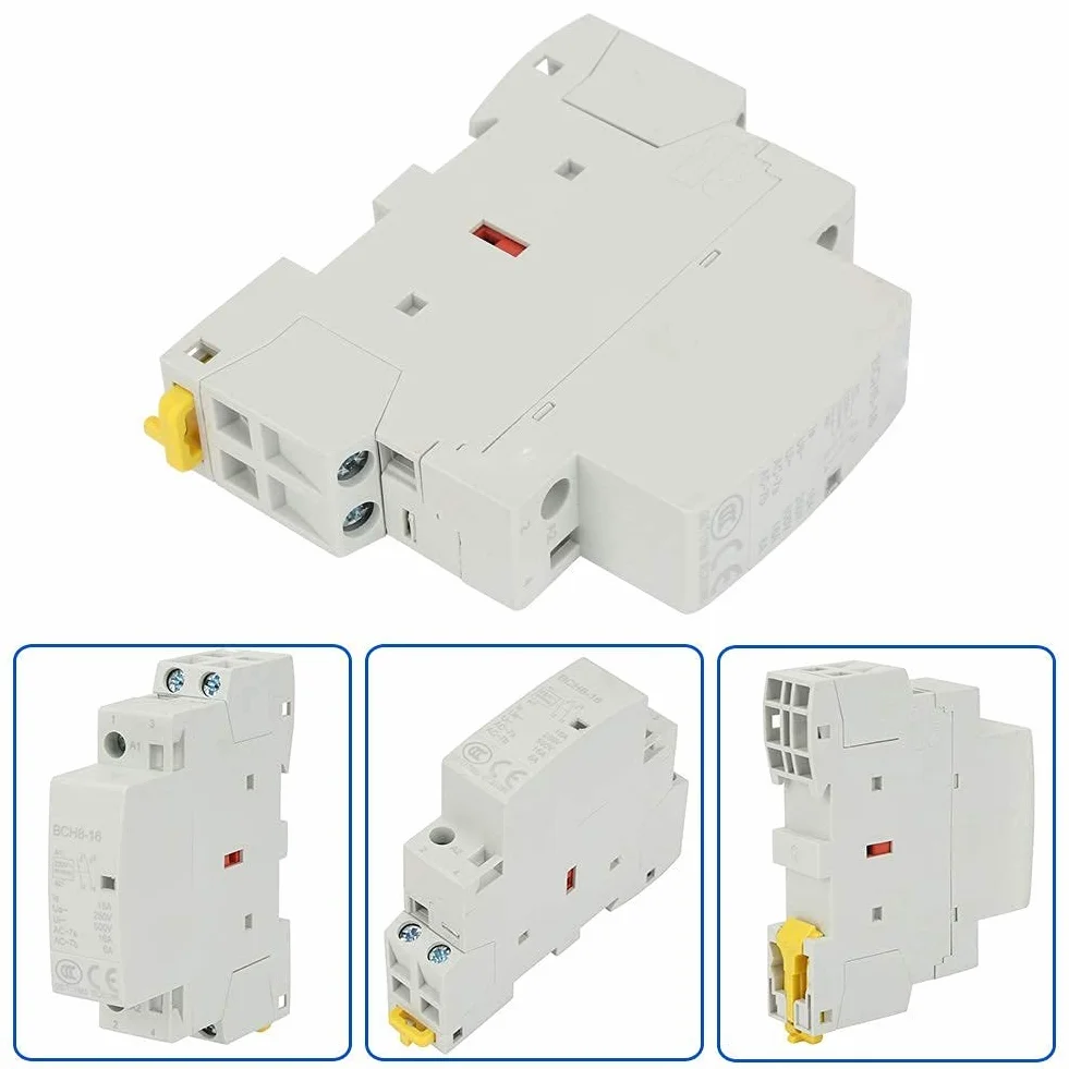 2P AC stycznik 16A przekaźnik na szynę Din AC stycznik 2NO 220V/230V 50HZ/60HZ
