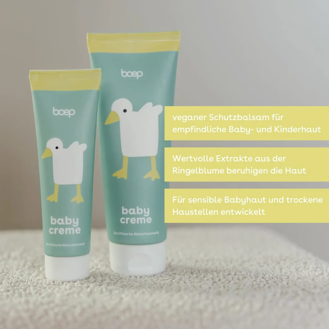 Boep Naturkosmetik Babycreme für Knutschebäckchen, 50 ml Kremowa