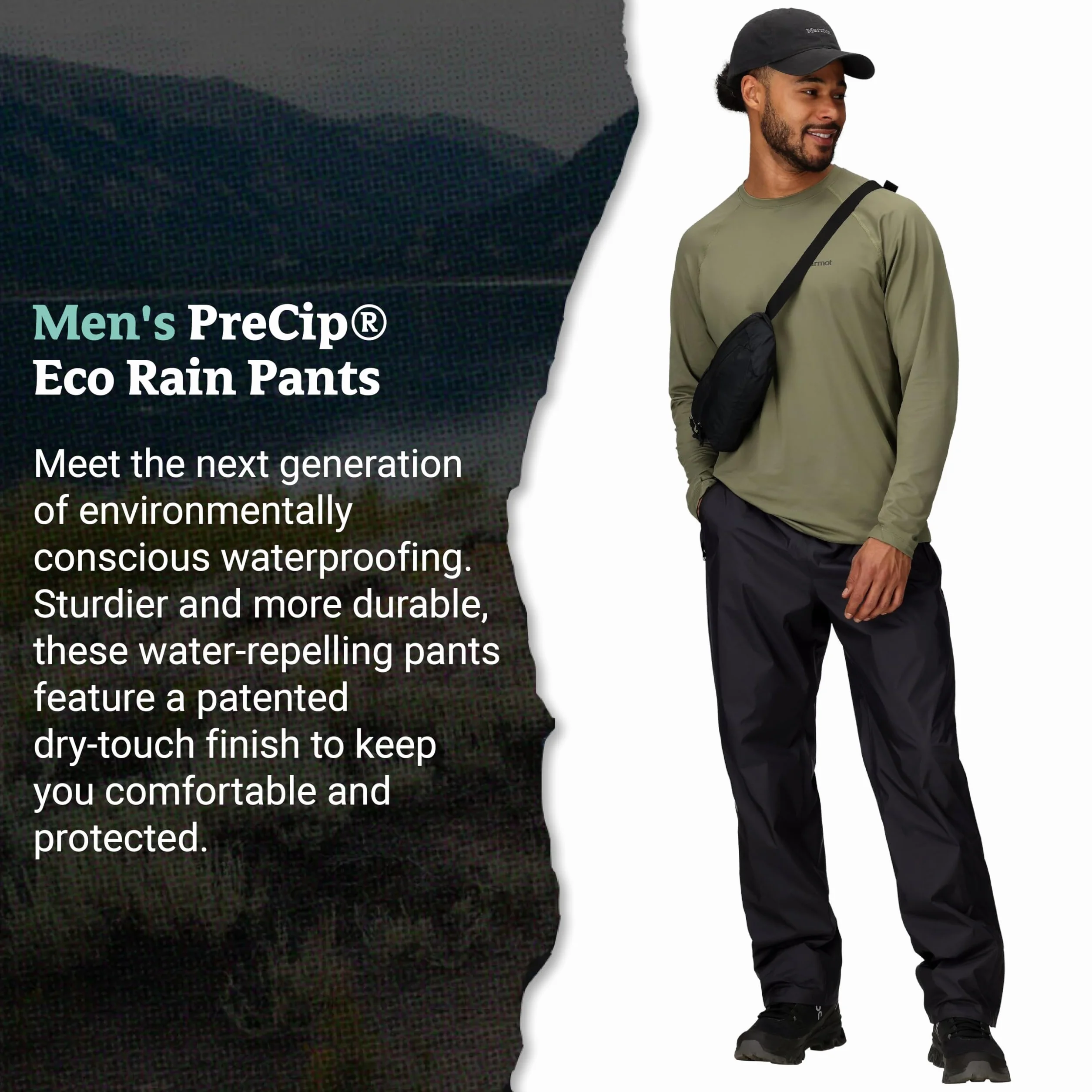 Marmot PreCip Eco Pant Wodoodporne spodnie trekkingowe przeciwdeszczowe męskie