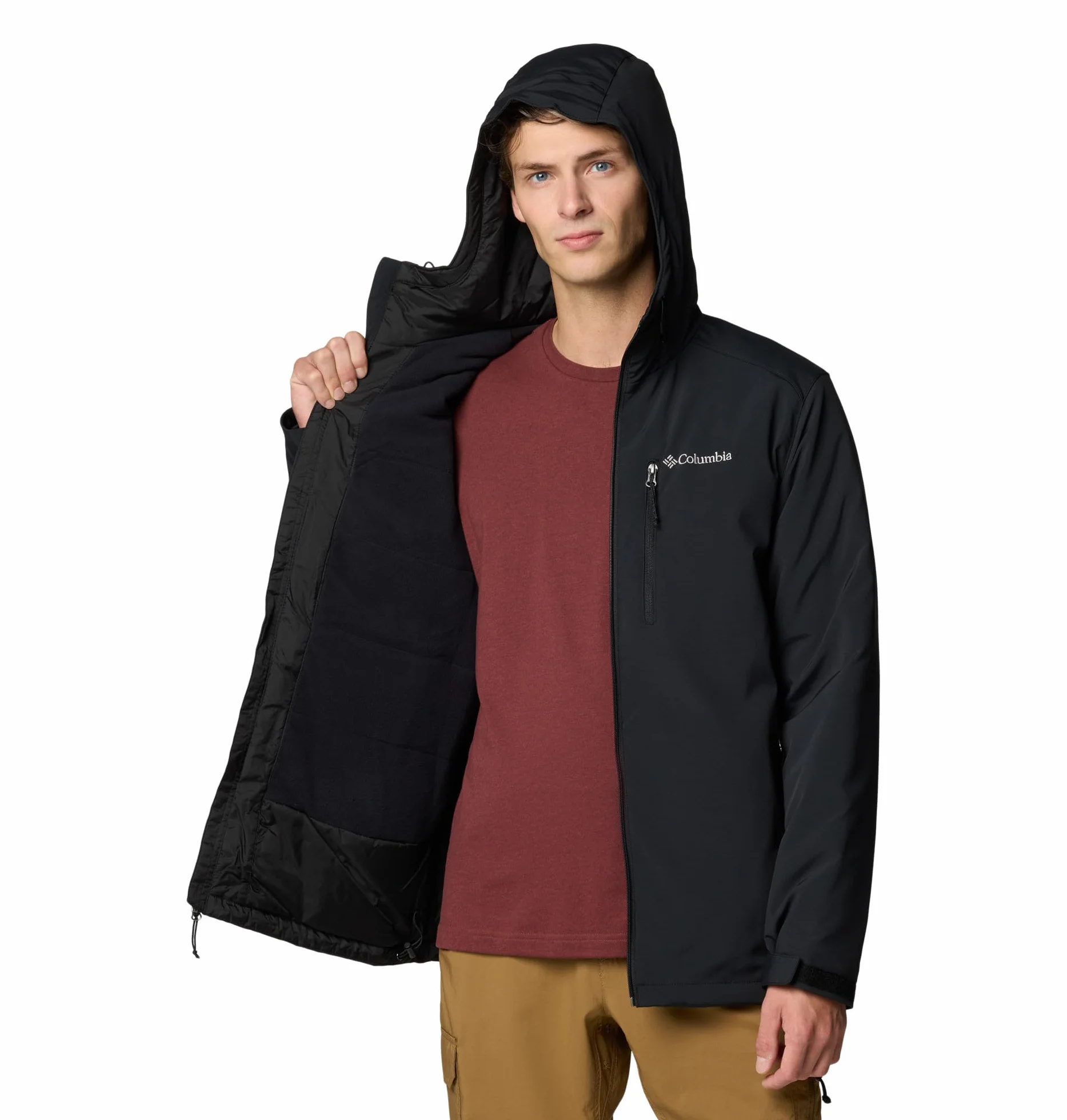 Columbia Gate Racer Softshell męska kurtka softshell, czarna, rozmiar L