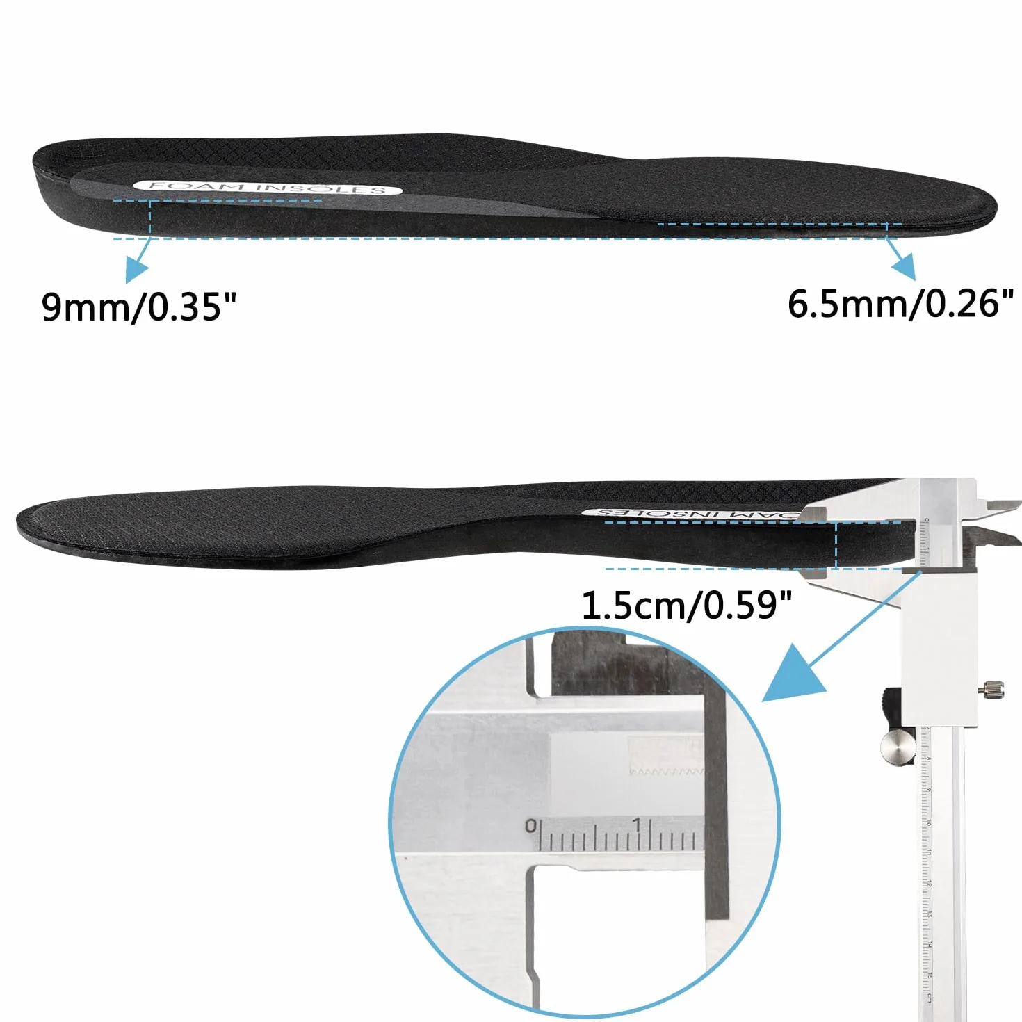 Endoto Wkładki do Skechers Butów, Pianka Mémoire Zamiennik Elastyczna Wkladka Zamienne Insoles Replacement Insert(42 EU)