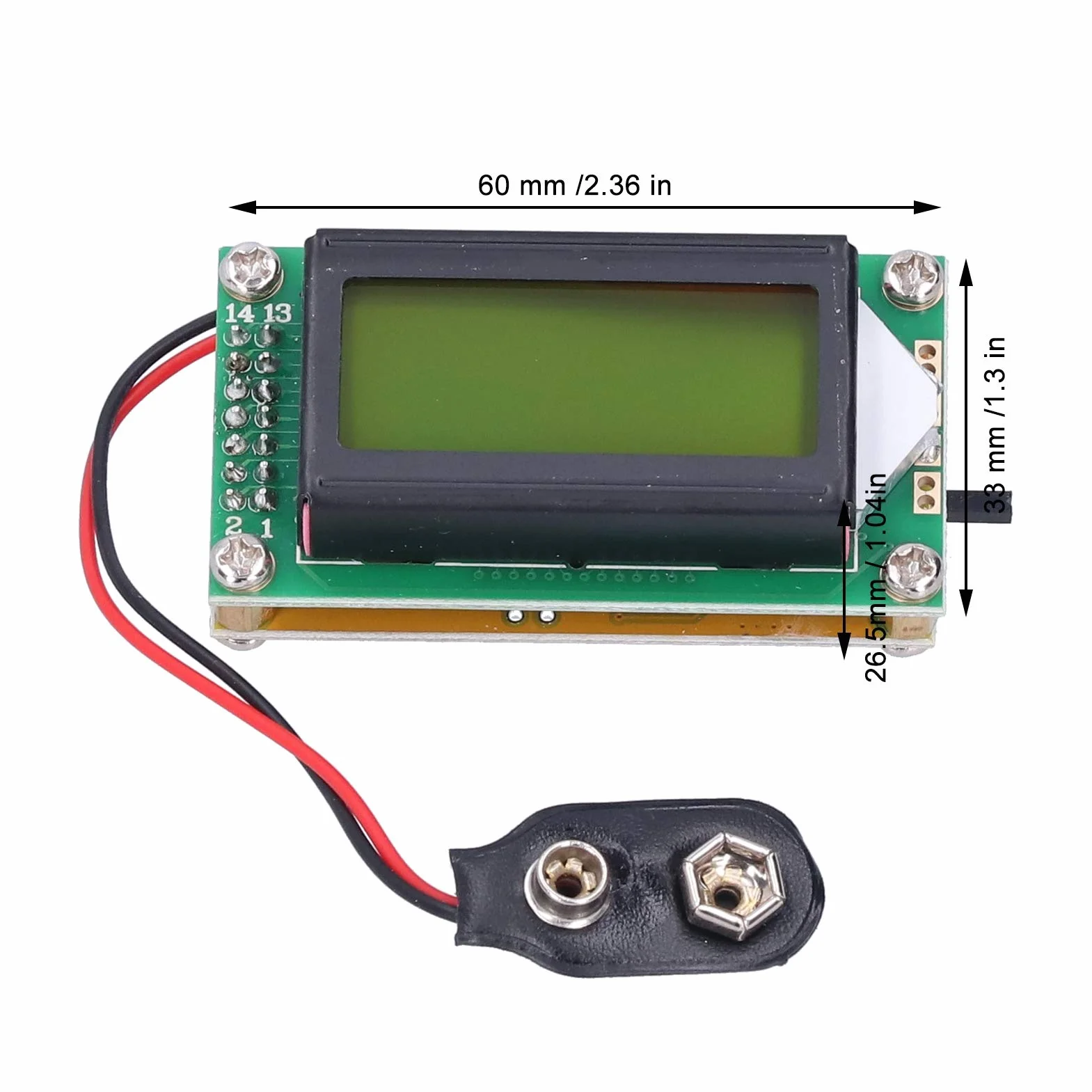 1 szt. BYS459-1500 Tester Hz, moduł Testujący Licznik Częstotliwości 1-500 MHz (bateria Nie Jest dołączona)