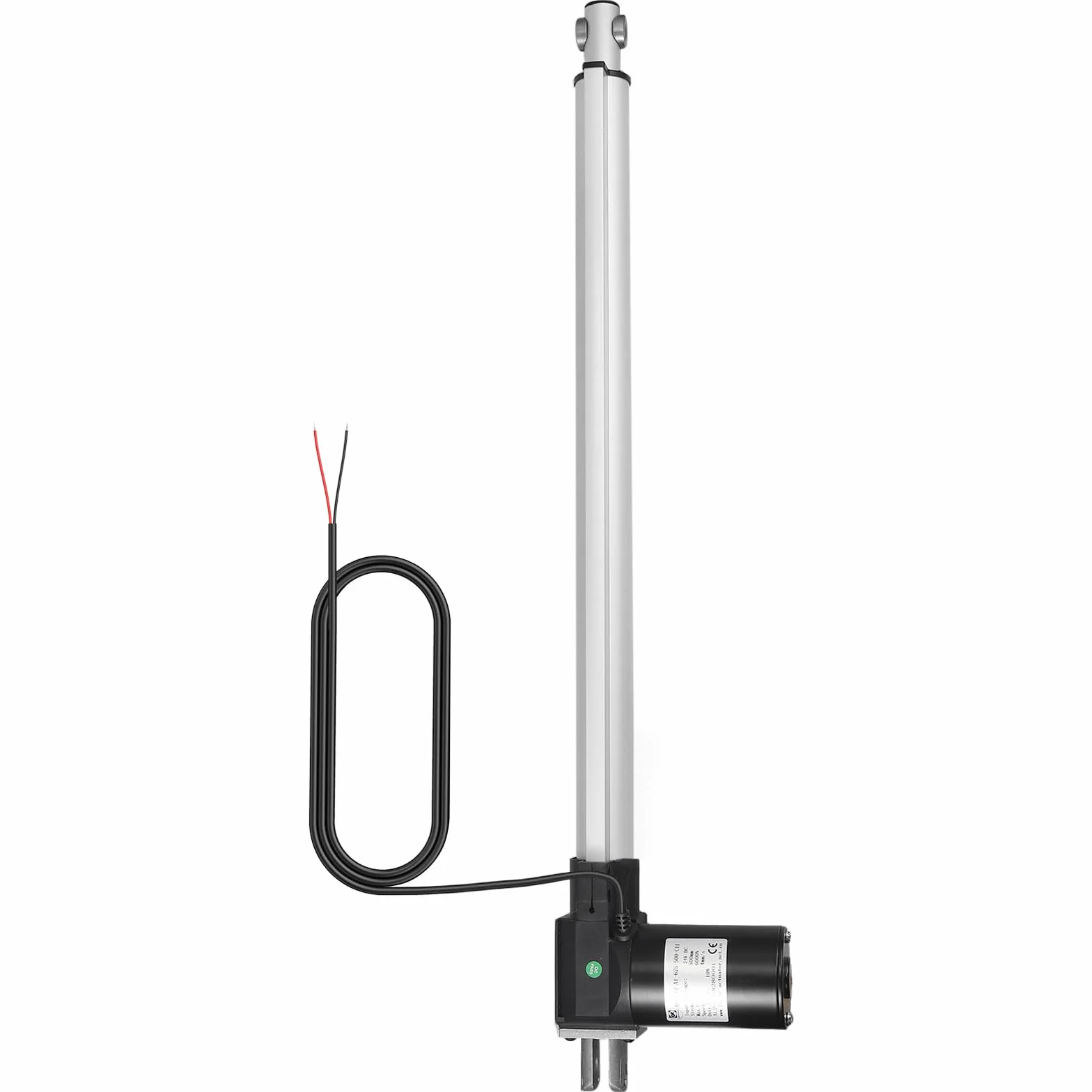 Justech Silnik liniowy, napęd regulacyjny, otwieracz bramy, silnik liniowy DC 24 V, 6000 N, 500 mm, technika liniowa, elektryczny silnik prądu stałego, silnik cylindryczny do mebli samochodowych itd.