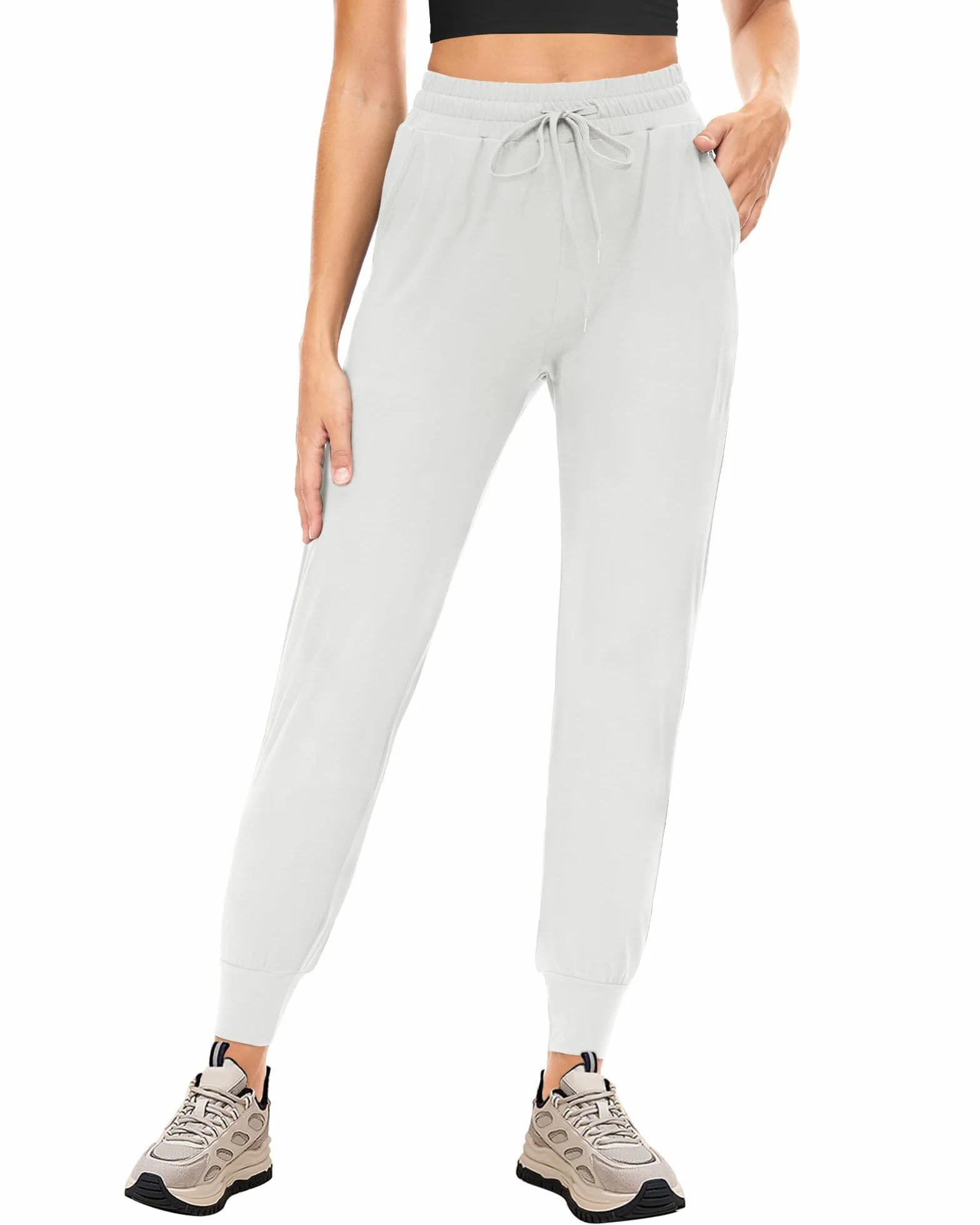 Campsnail Legginsy damskie z wysokim stanem, slim fit, przyjemnie miękkie, elastyczne, nieprzezroczyste, sportowe legginsy z kontrolą brzucha