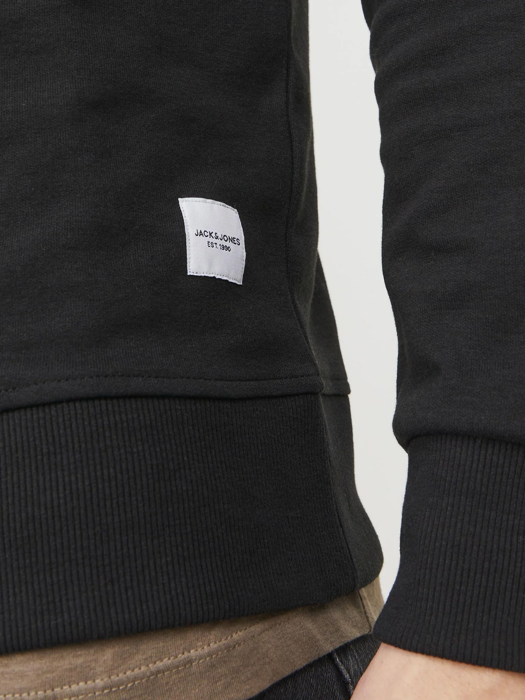 Jack & Jones Mężczyźni Jjebasic Sweat Crew Neck Noos Bluza, Czarny, XL