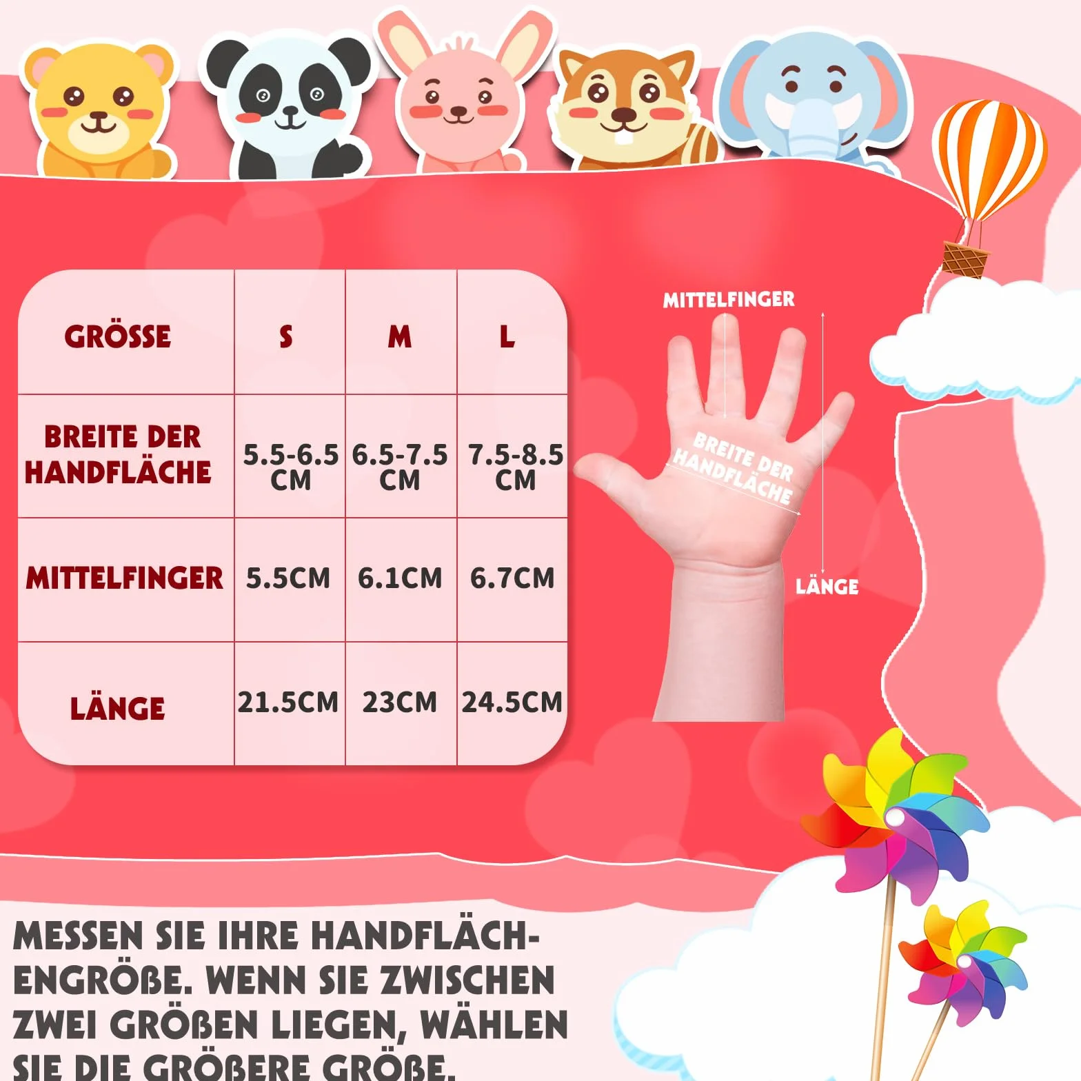 WESTGIRL Dziecięce rękawiczki zimowe, wiatroszczelne, ciepłe rękawice narciarskie, termiczne, wodoodporne, śnieg, kreskówka, rękawice dziecięce, outdoorowe, snowboardowe, do jazdy na rowerze, dla