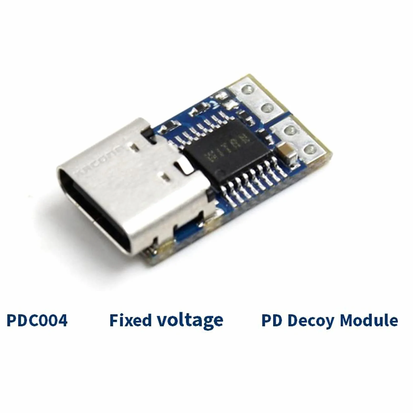 DEWIN Moduł wyzwalający, 5 szt. USB-C PDC004 PD 12 V DC stały moduł wyzwalający napięcie 5A typ C wejście żeńskie