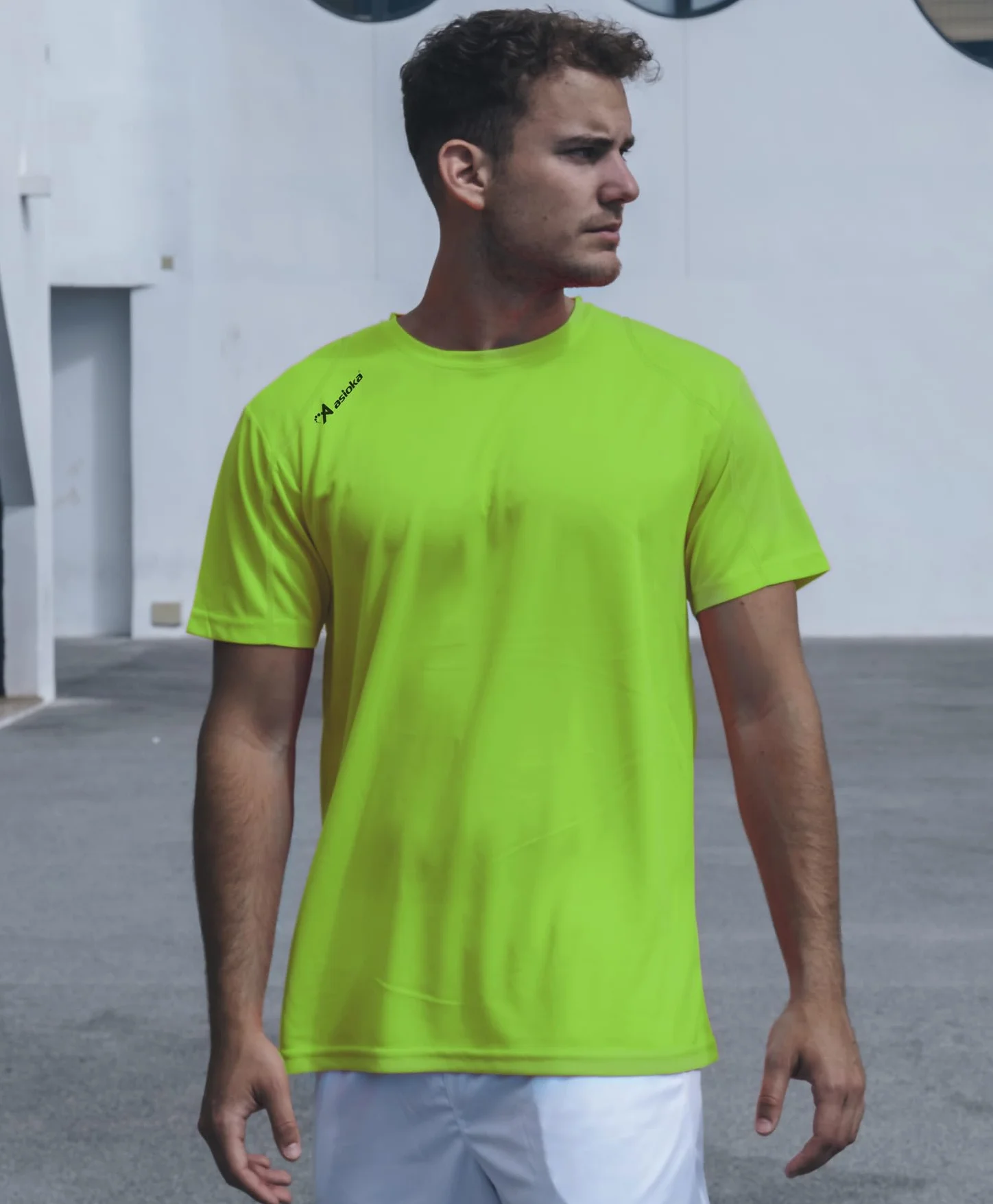 Asioka Uniseks 75/09 T-Shirt, Jasnozielony, M